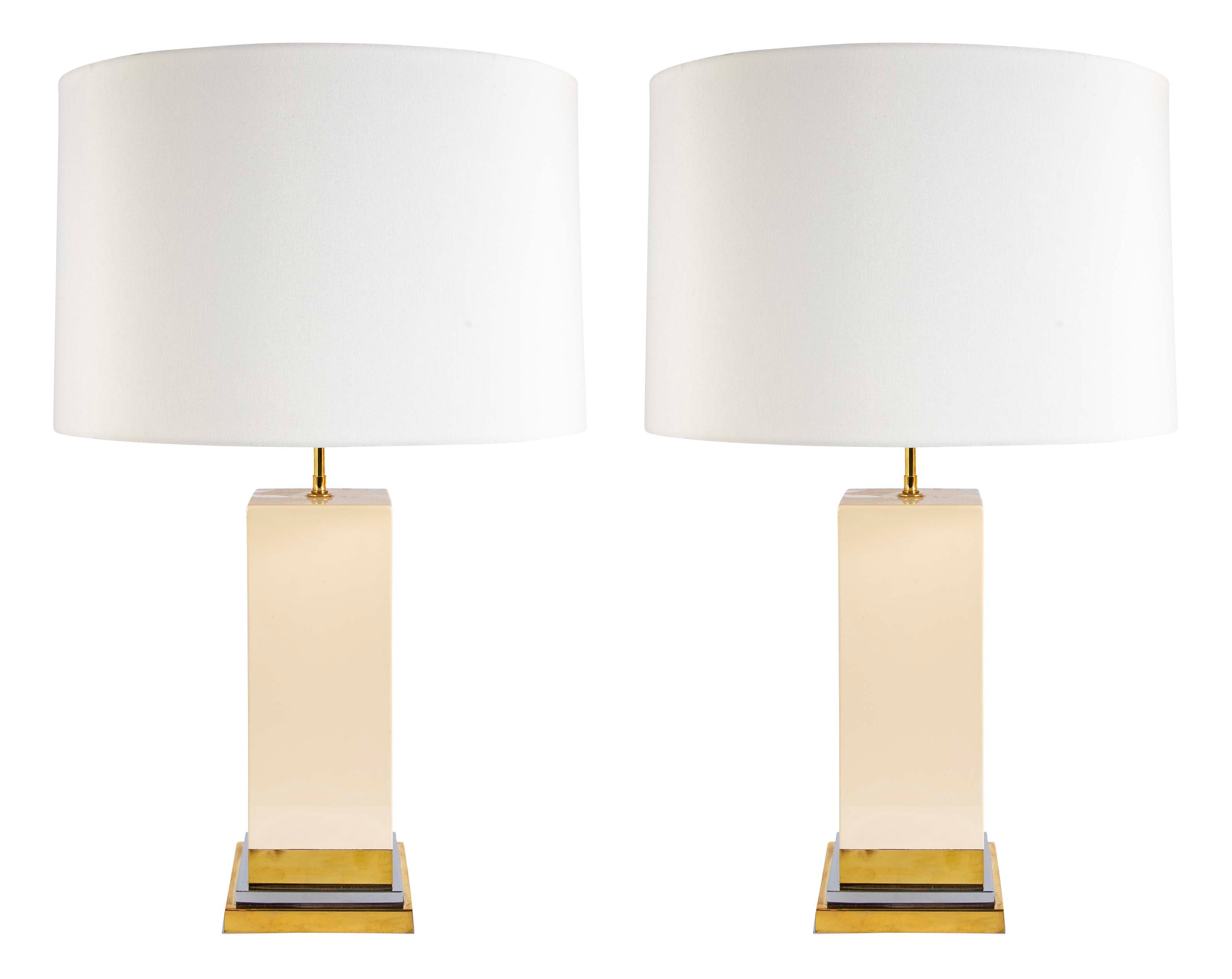 Pair of Mid-Century Table Lamps by Jean Claude Mahey