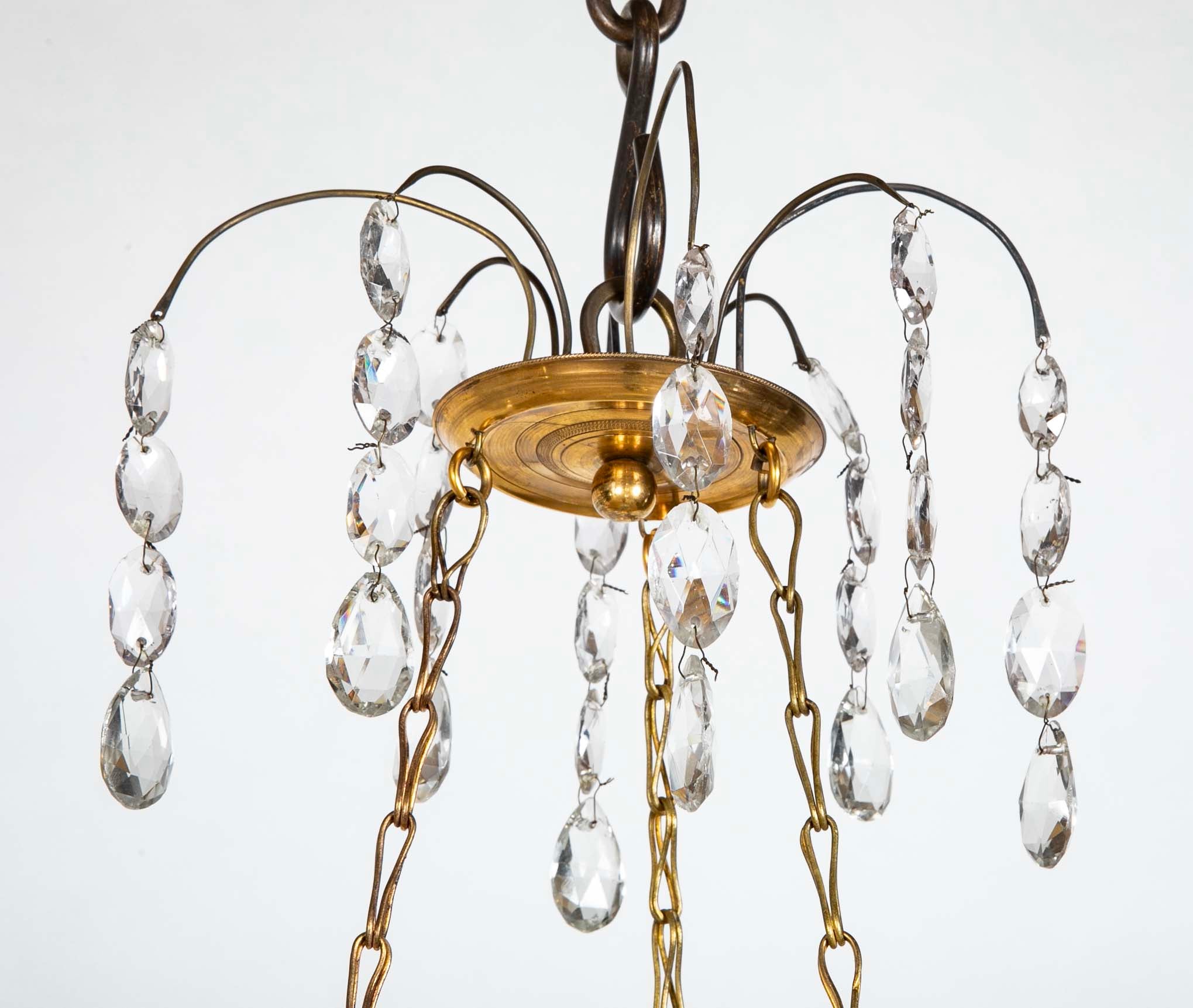 A 19th century Swedish Neoclassical Hall Lantern