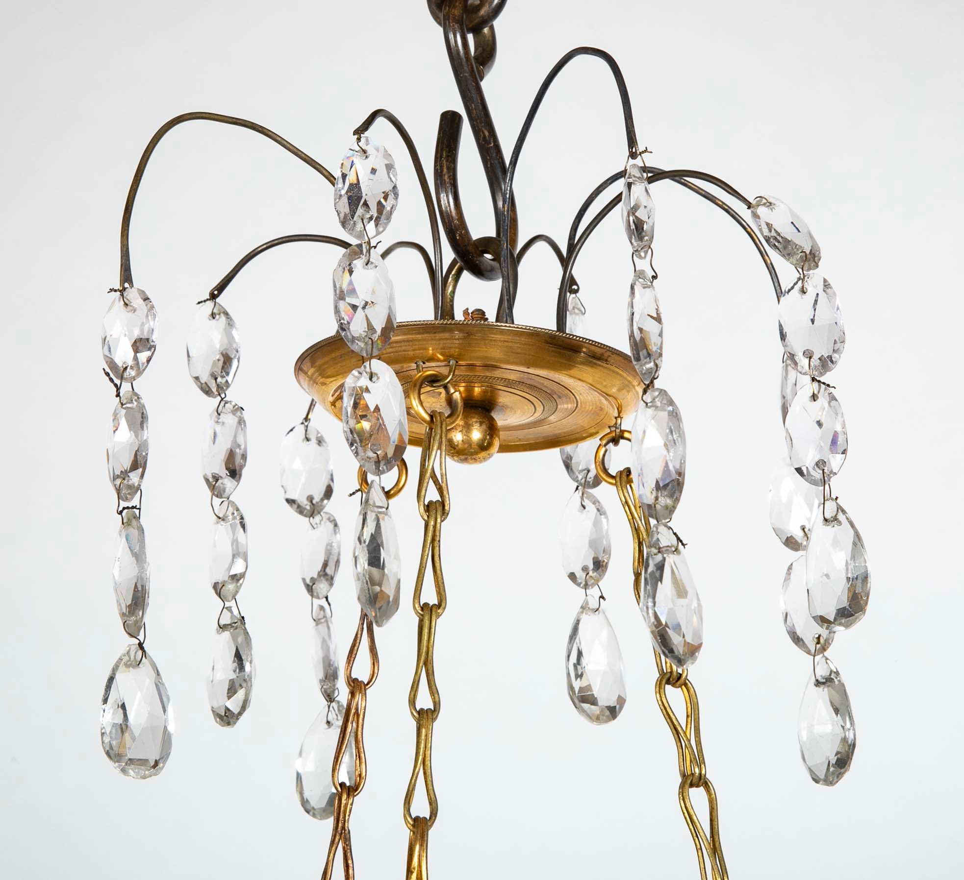 A 19th century Swedish Neoclassical Hall Lantern