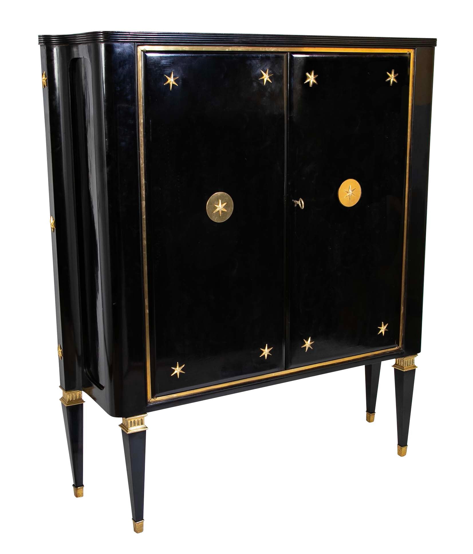 The Paolo Buffa Black Lacquer Cabinet