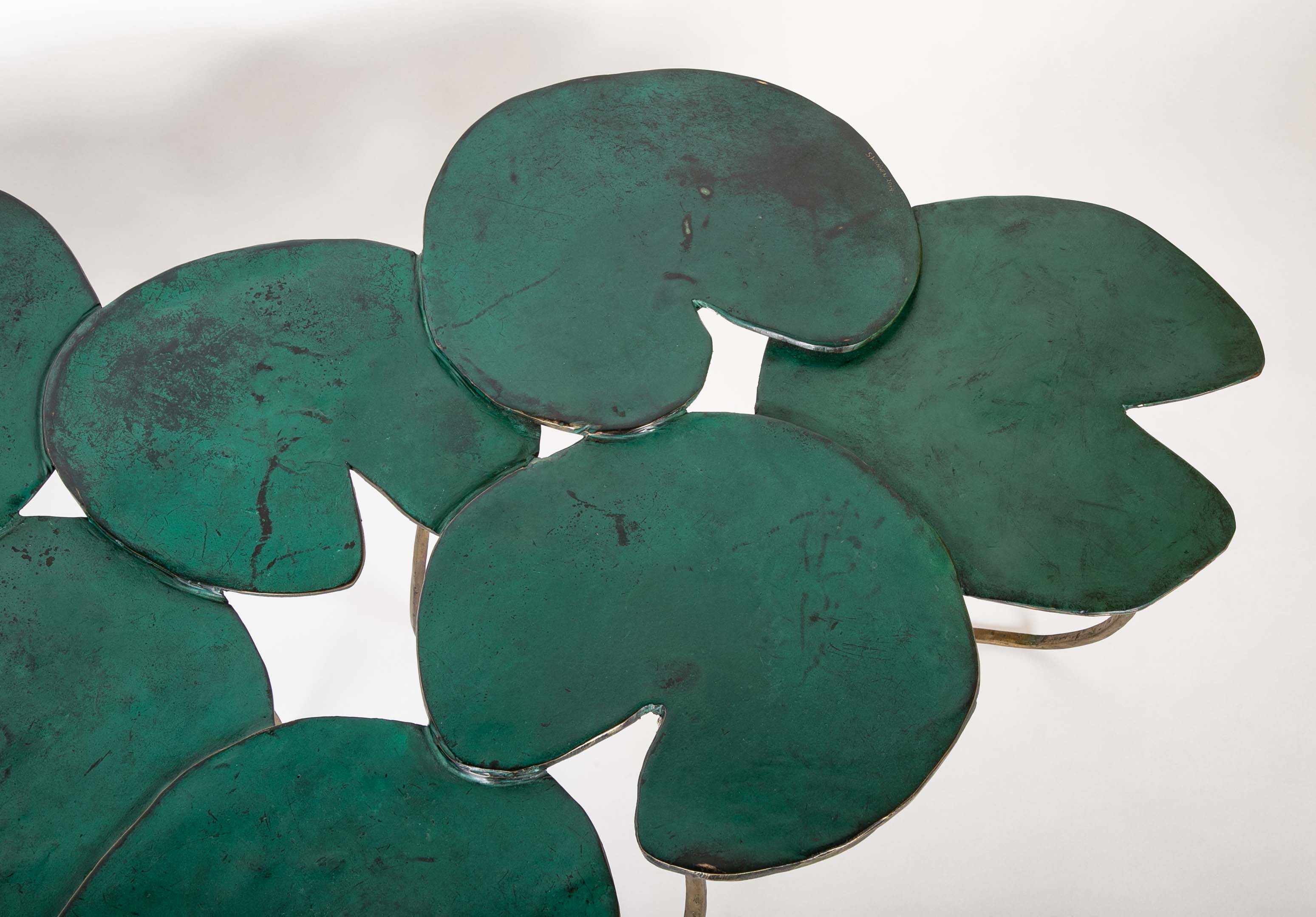 Bronze Lilypad Form Coffee Table by Paula Swinnen