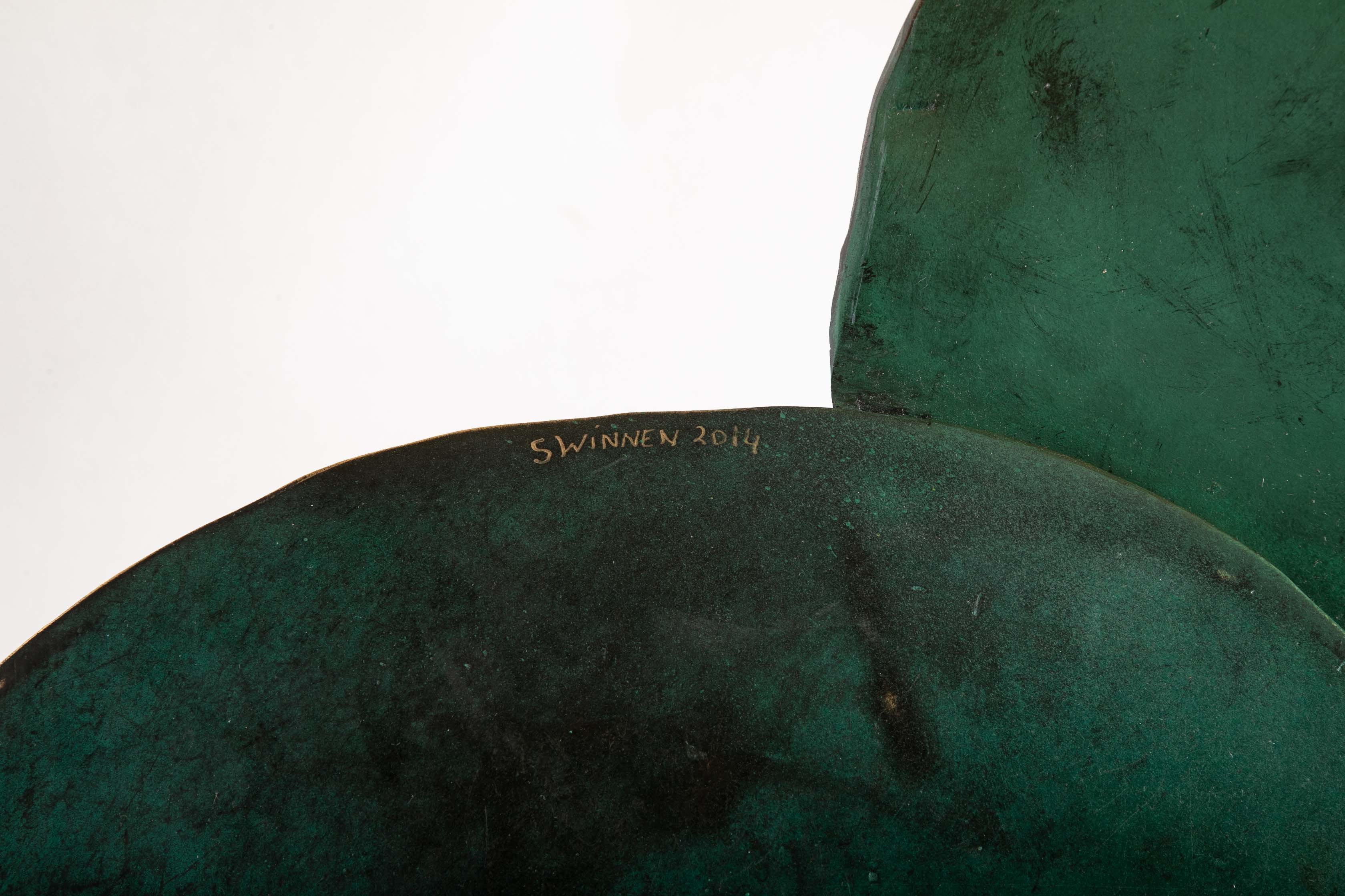 Bronze Lilypad Form Coffee Table by Paula Swinnen