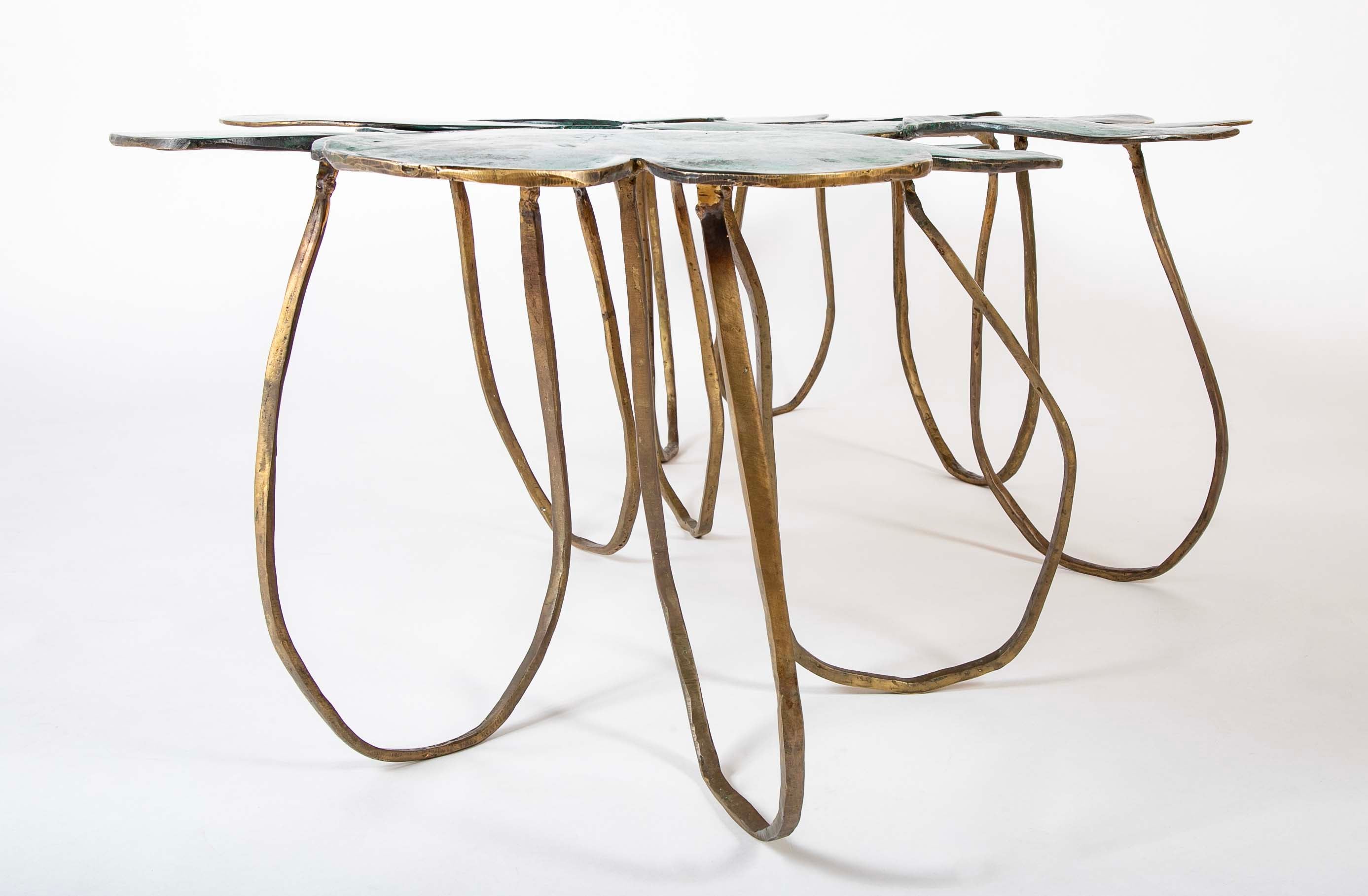 Bronze Lilypad Form Coffee Table by Paula Swinnen