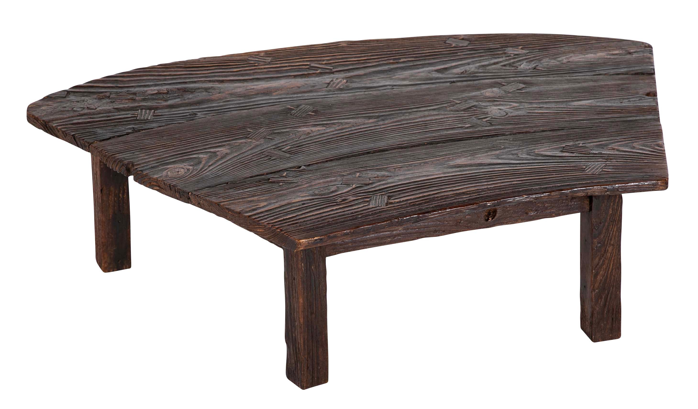 20th Century Japanese Low Table from Salvaged Ship Decking