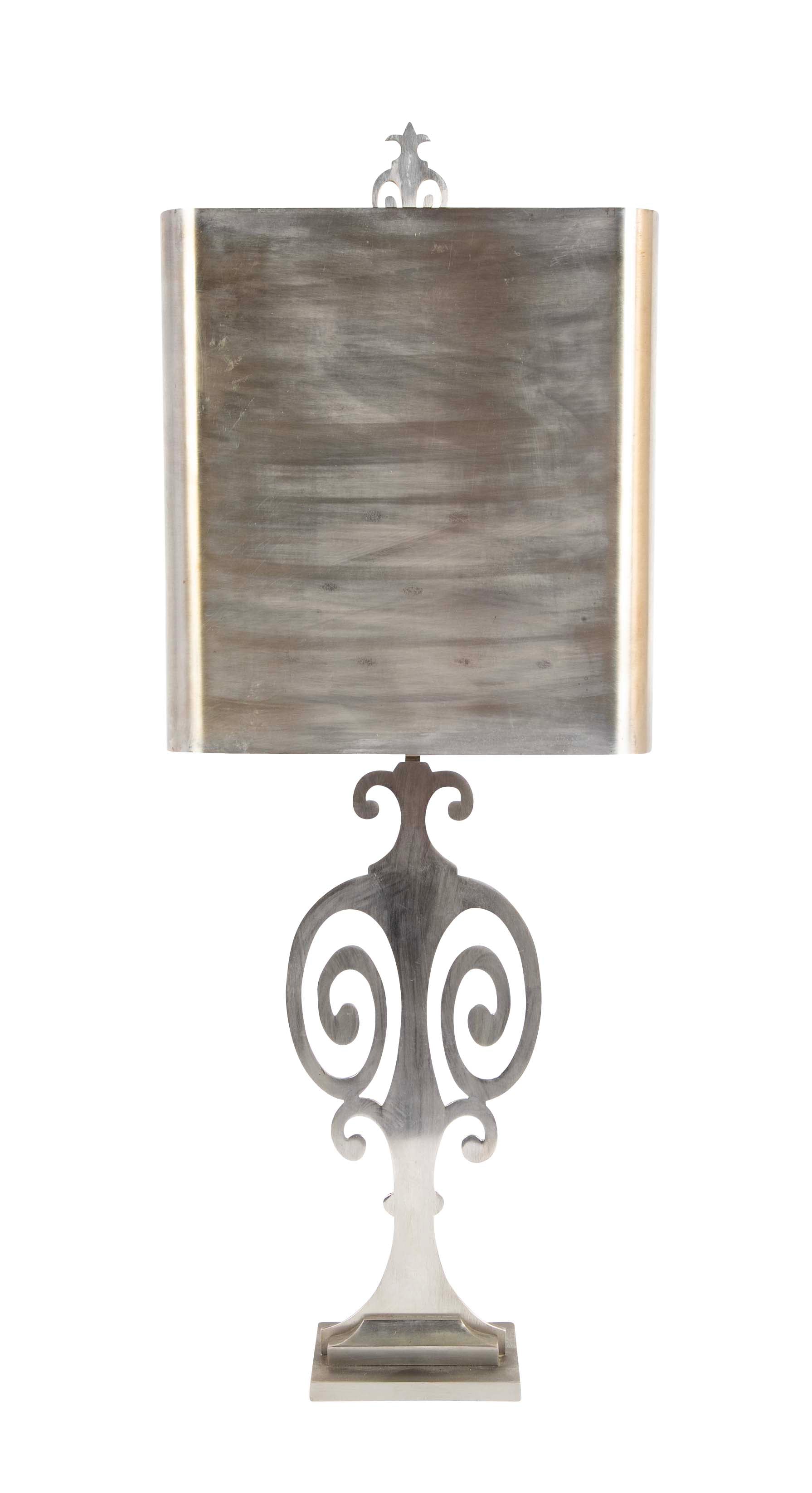 Maison Charles et Fils Flat Lamp in Cut Out Metal
