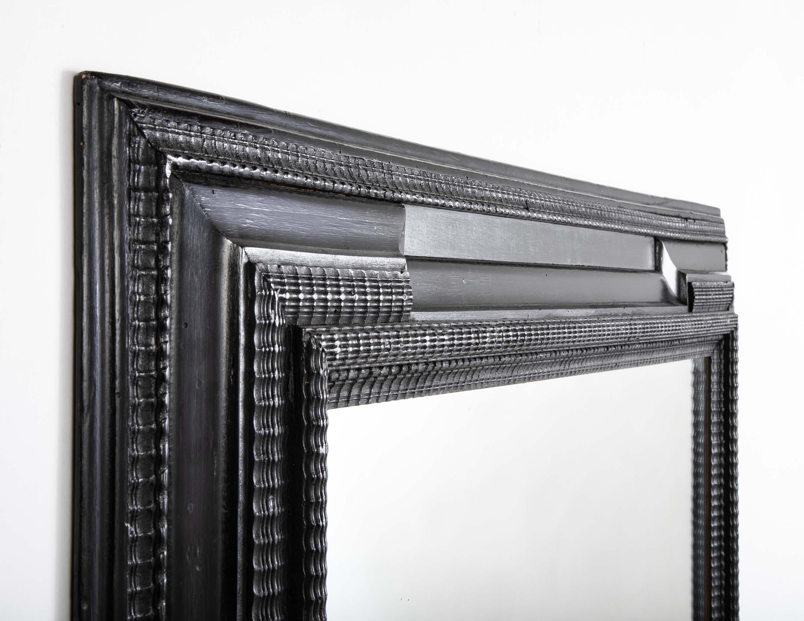 Ebonized Dutch Style Mirror