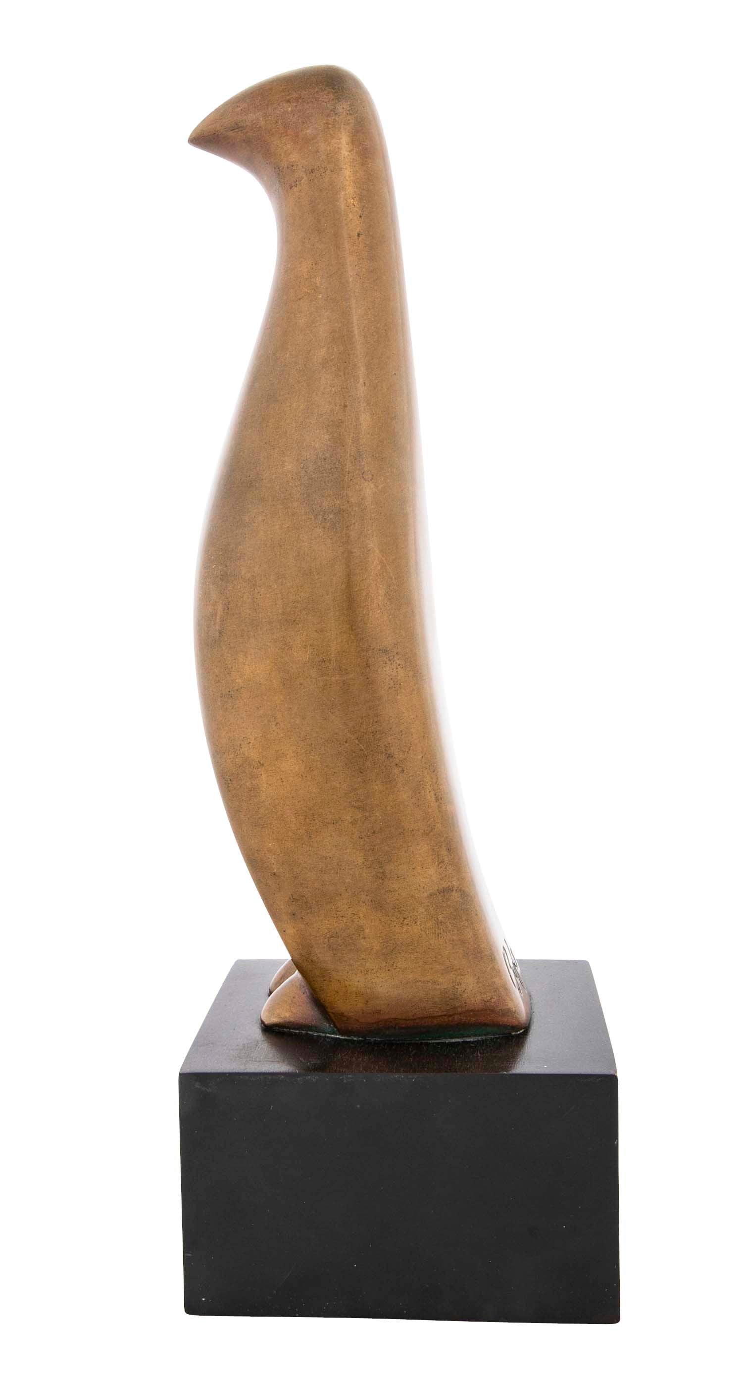 "Penguin" Patinated Bronze Sculpture by Beniamino Benevento Bufano