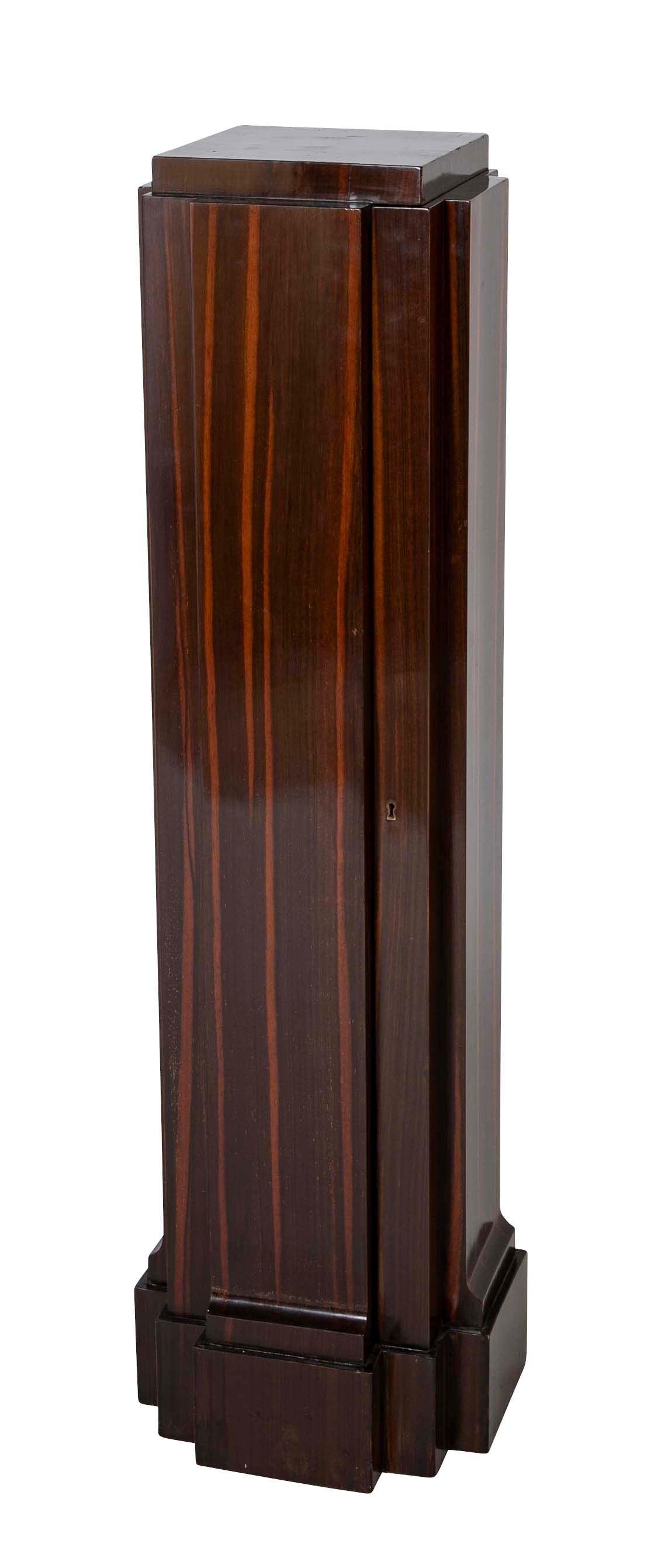 Plinth Cabinet in Macassar Ebony