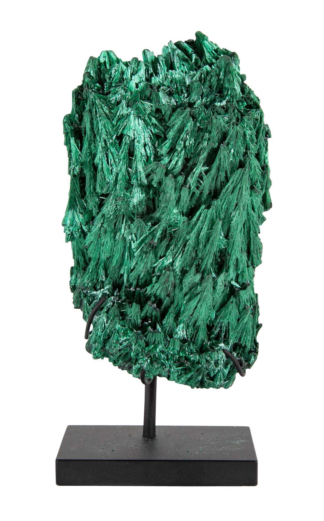 A Piece of Congolese Velvet Malachite on Modern Stand