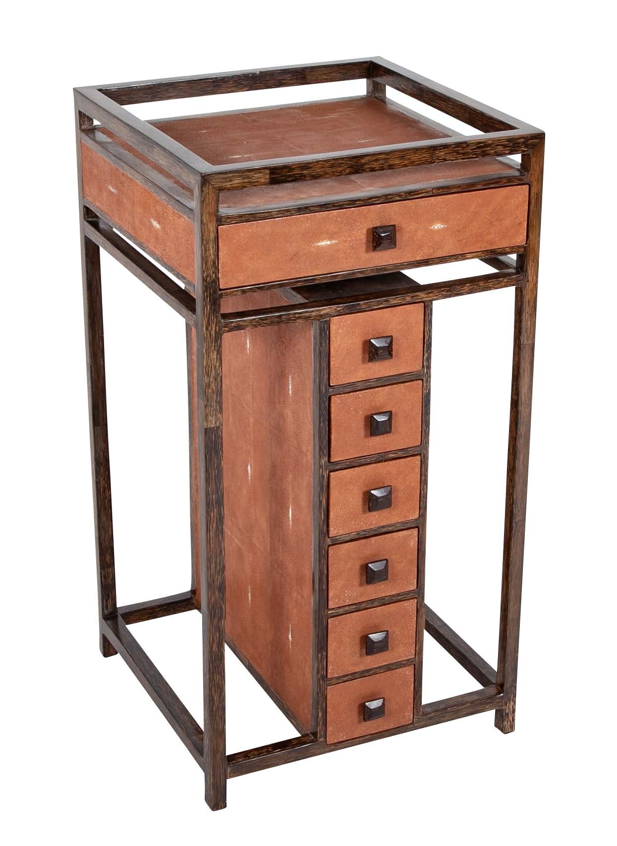 T & Y Augusti Shagreen Semanier