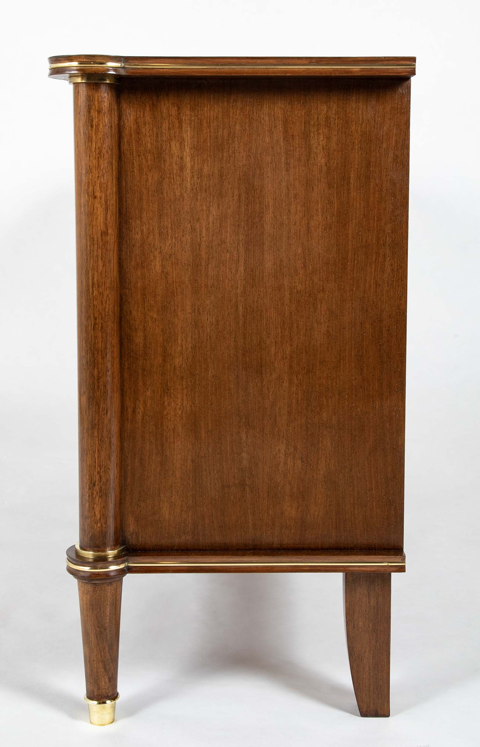A Jules Leleu Blonde Mahogany Veneered Sideboard