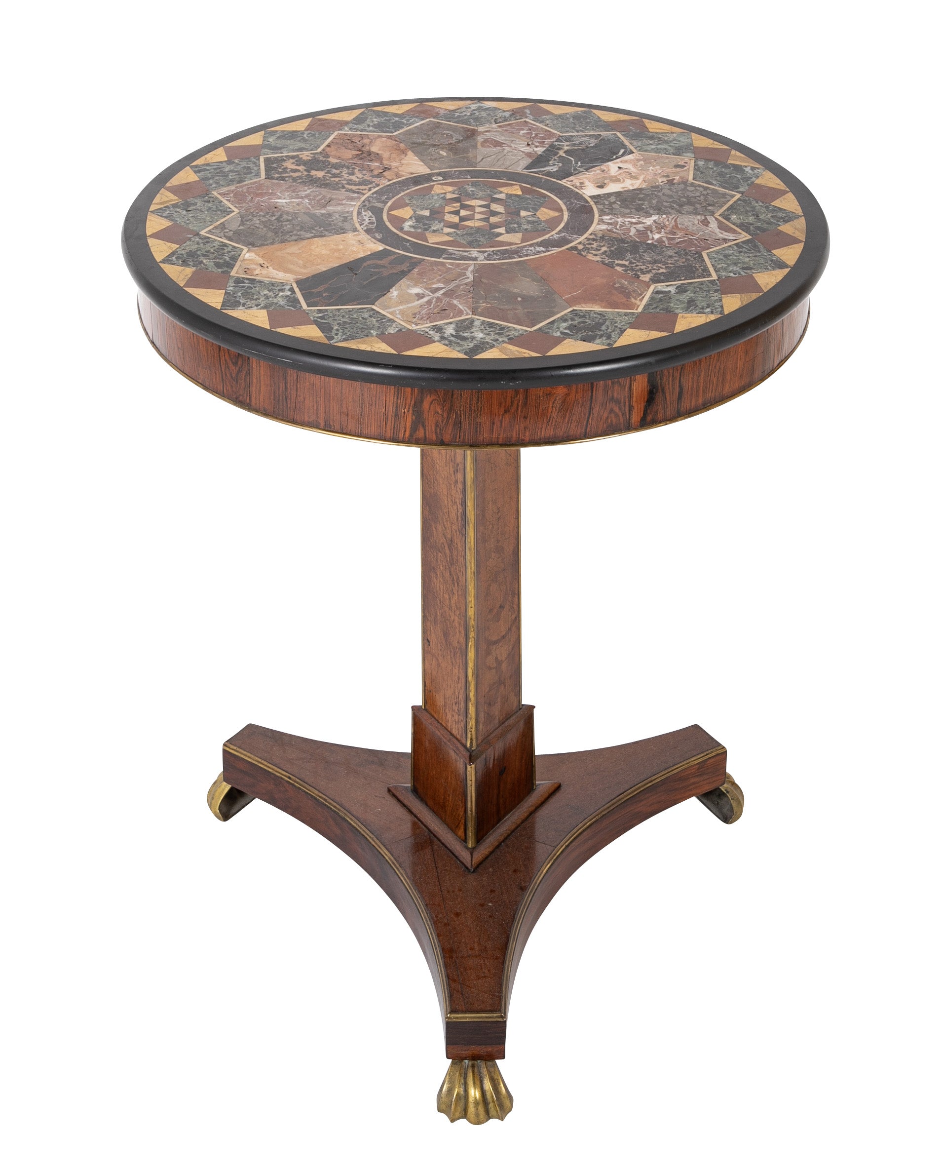 19th Century Regency Pietra Dura Specimen Table