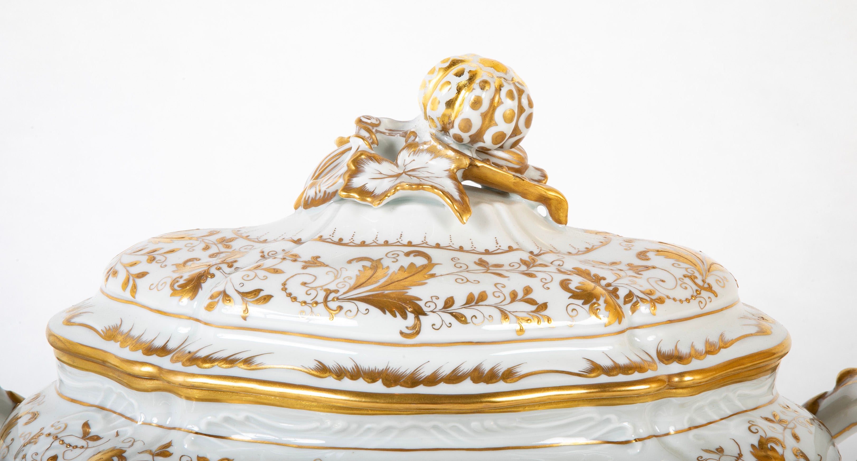 Le Tallec French Porcelain Covered Tureen in the Baroque Style