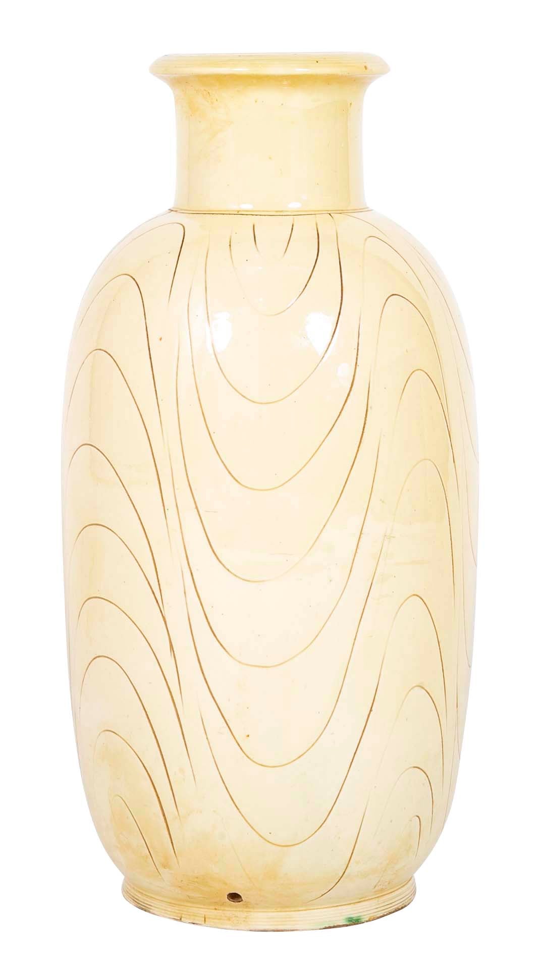 Cream Colored Danish Floor Vase by Kohler