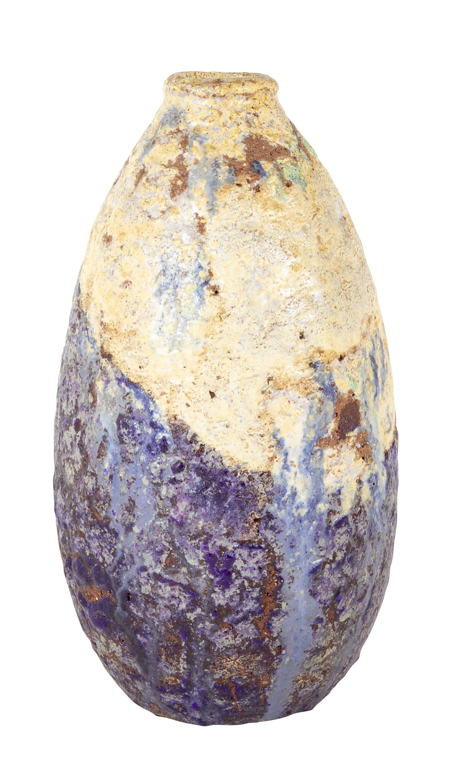 Marcello Fantoni Mid-Century Rough Glazed Stoneware Vase