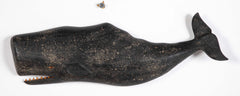 Carved & Painted Wood Sperm Whale by Clark G. Voorhees, Jr.