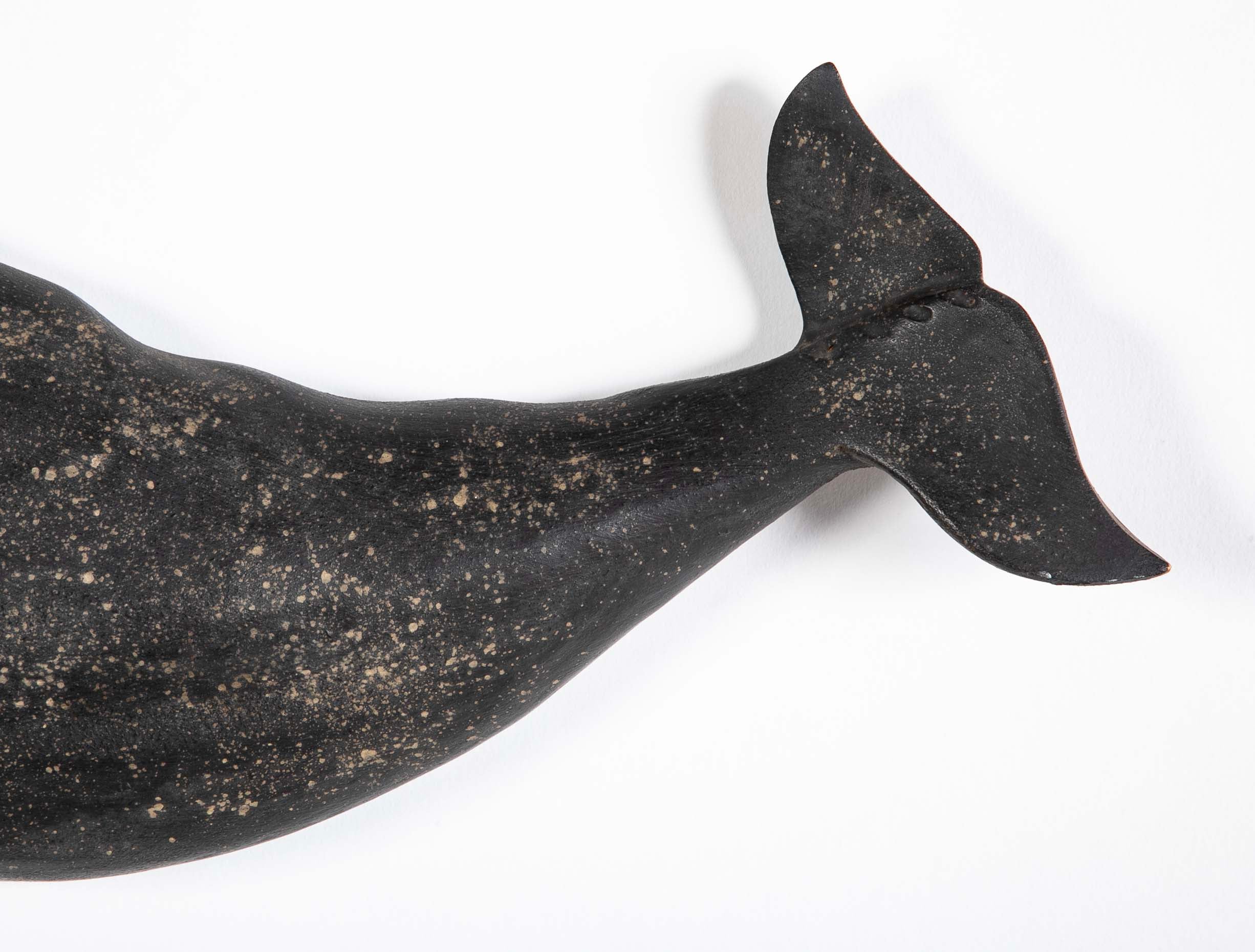 Carved & Painted Wood Sperm Whale by Clark G. Voorhees, Jr.