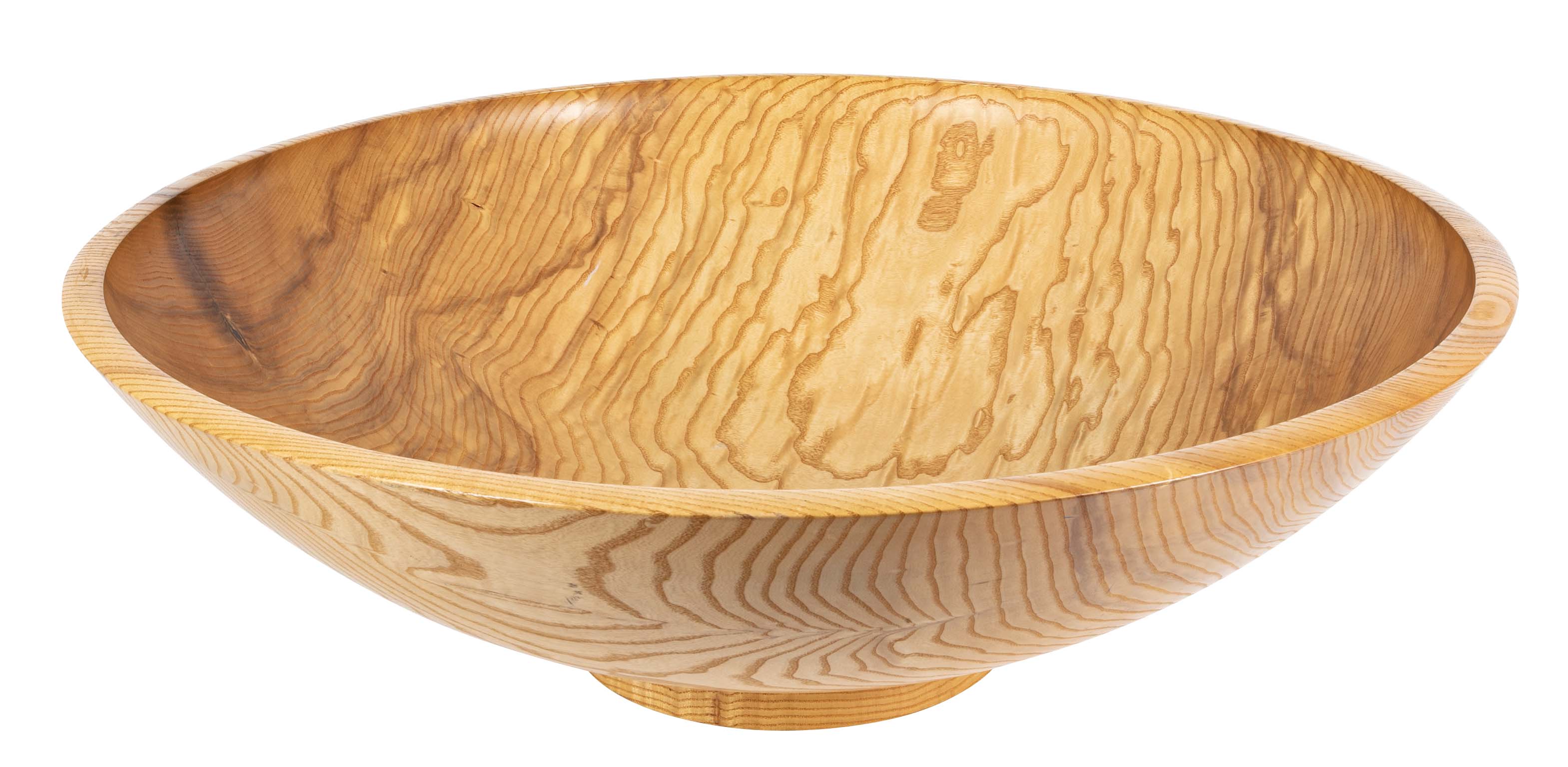 Large wooden bowl by Walter Goodridge.