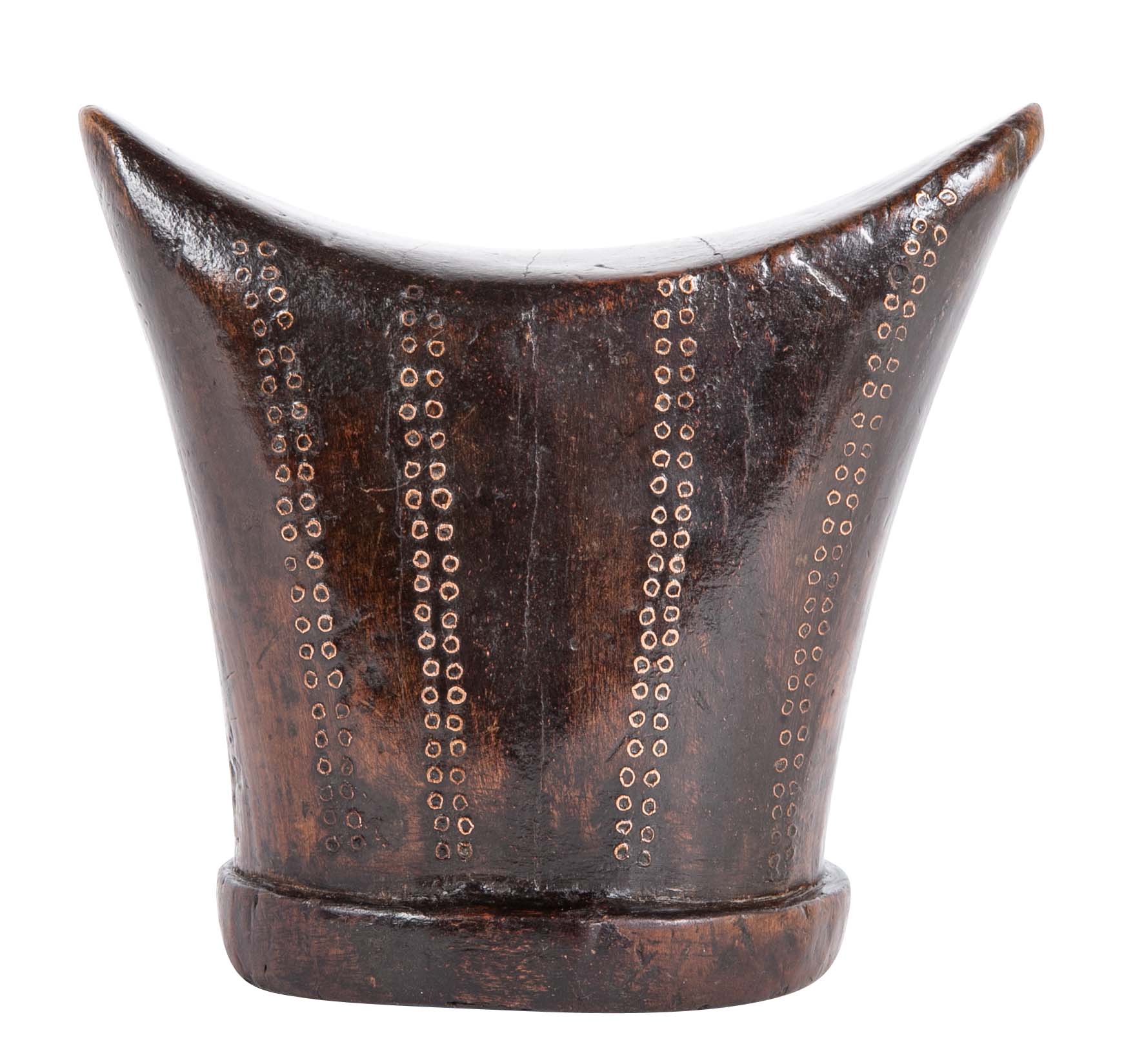 Carved African Hardwood Headrest