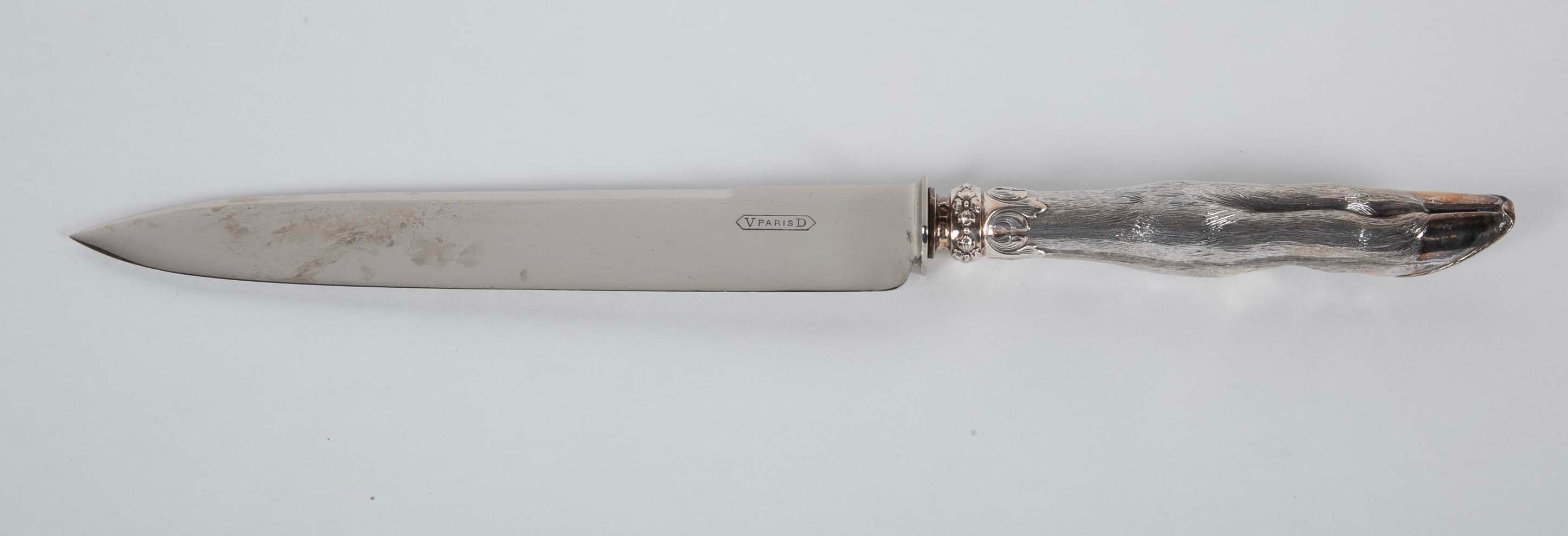 Set Of Silver Handled Hoof Leg Silverware