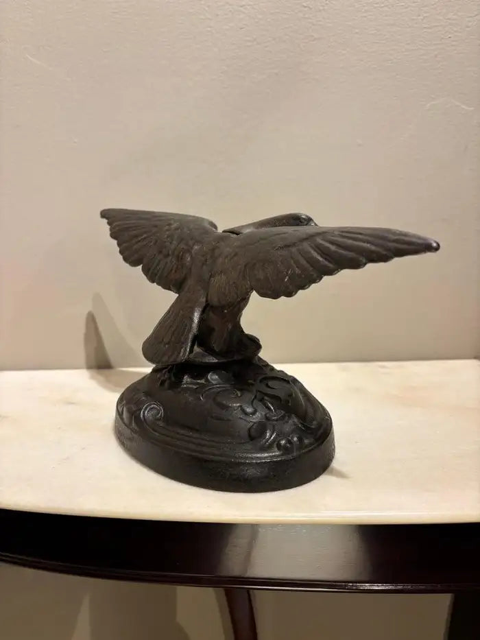 19th Century American Cast Iron Eagle Sculpture