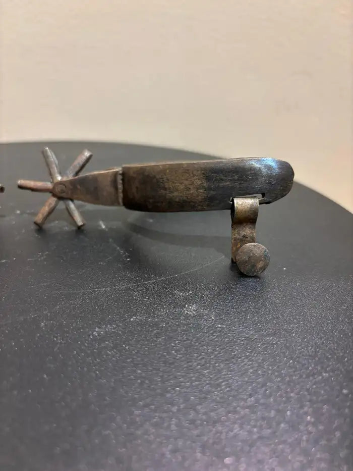 Spanish Colonial Etched Steel Spurs, Circa 1800