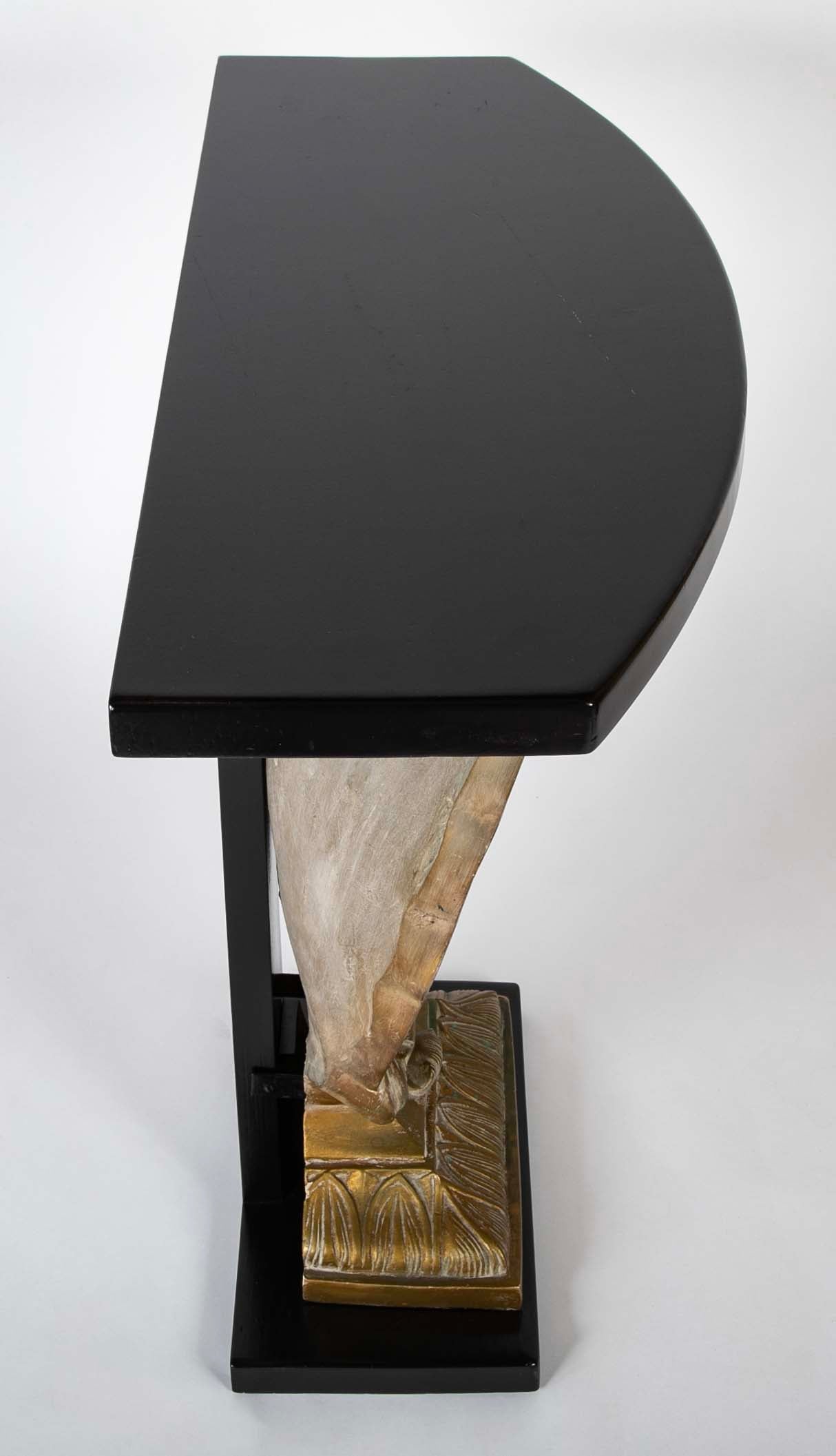 Architectural Scallop Base Console Table