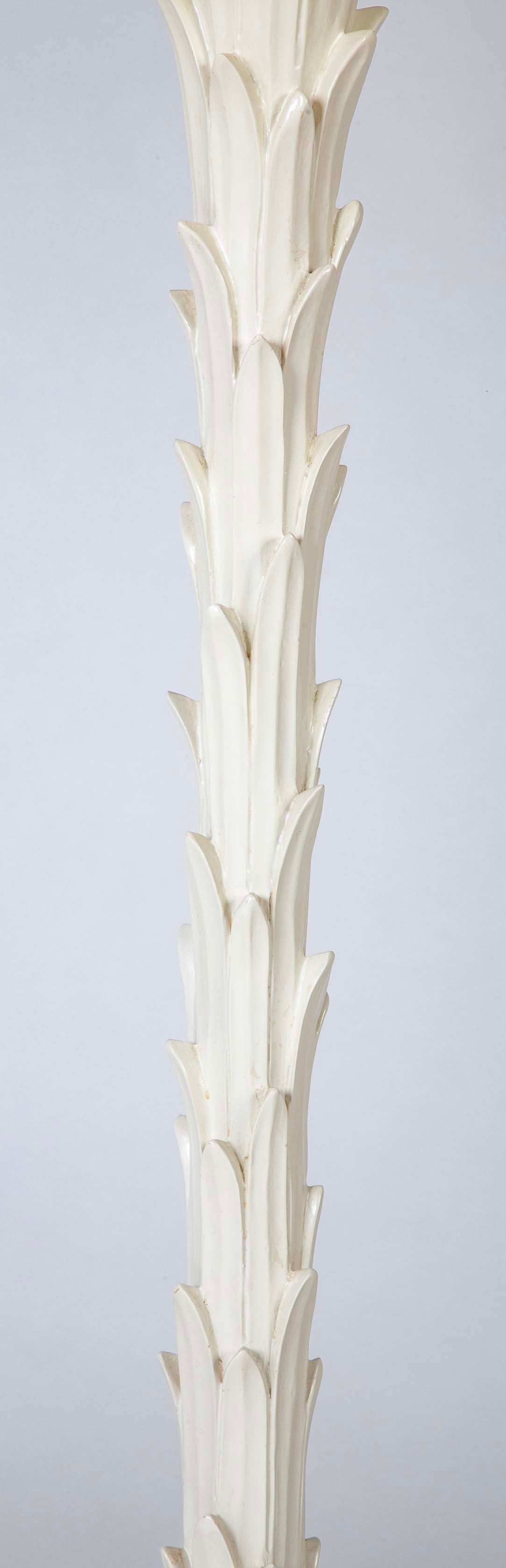 Acanthus Form Floor Lamp in the Style of Serge Roche