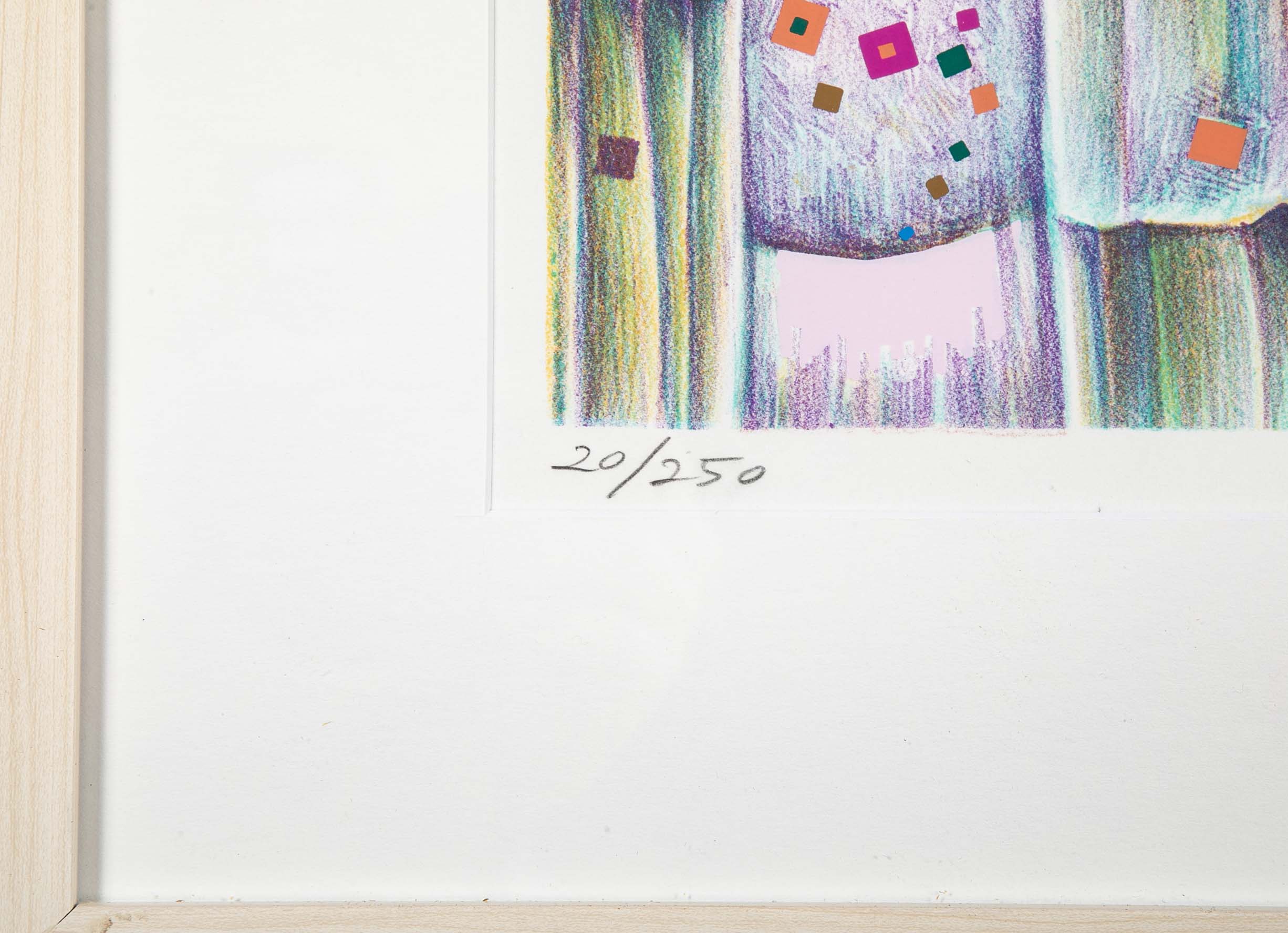 "Athens" Original Print by Japanese Artist Risaburo Kimura
