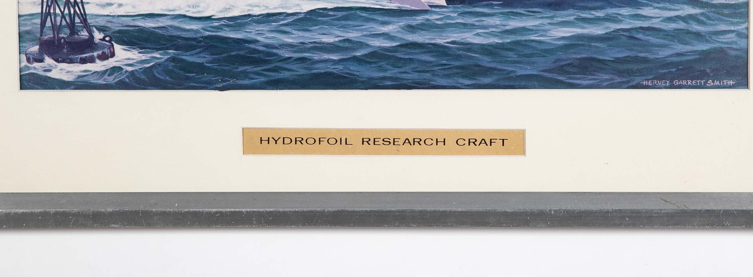 Print of Hydrofoil Prototype Project by Electric Boat, Groton, CT for the US Navy