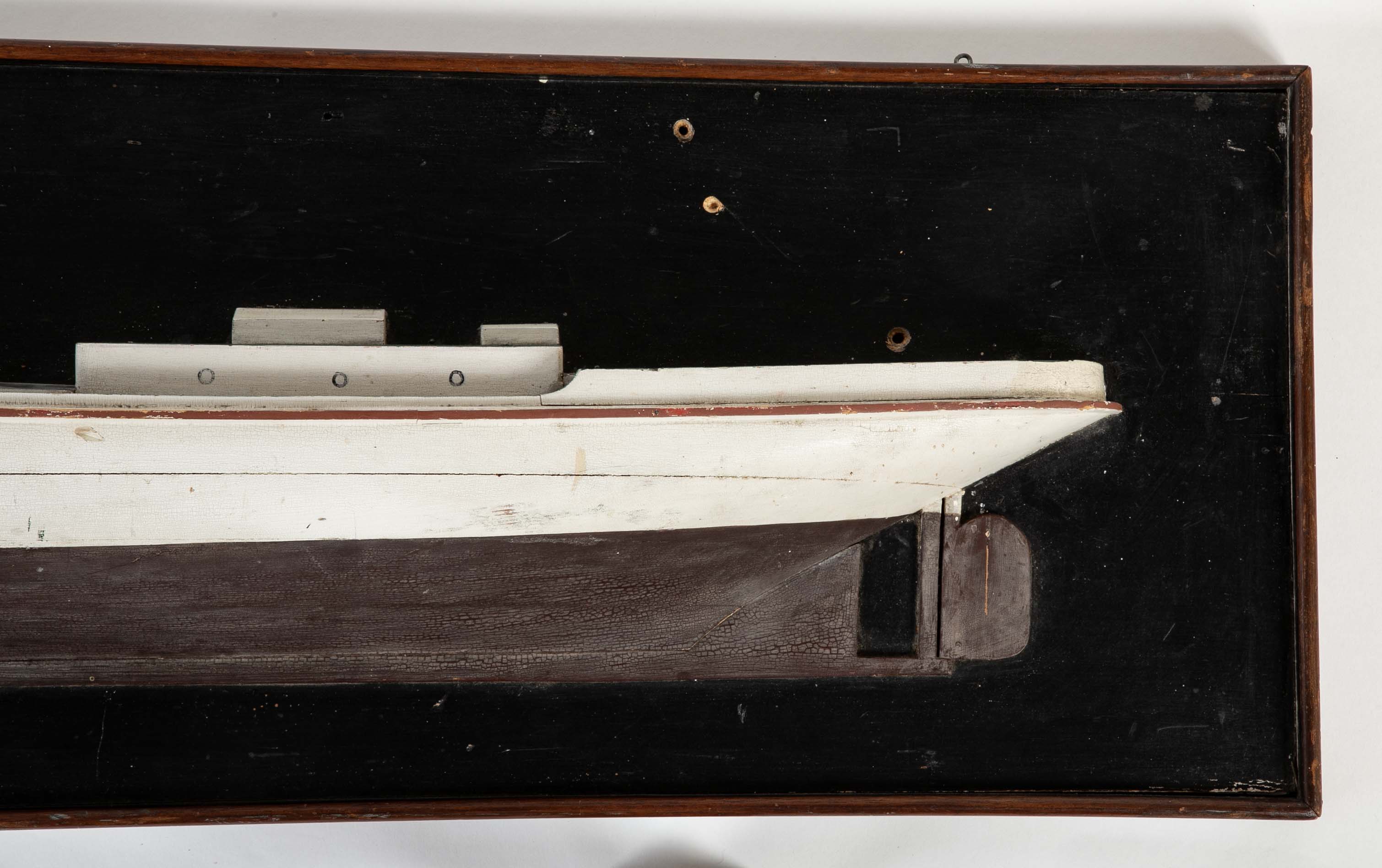 Early 20th Century Half Hull of the "Kingfisher" Fishing Trawler