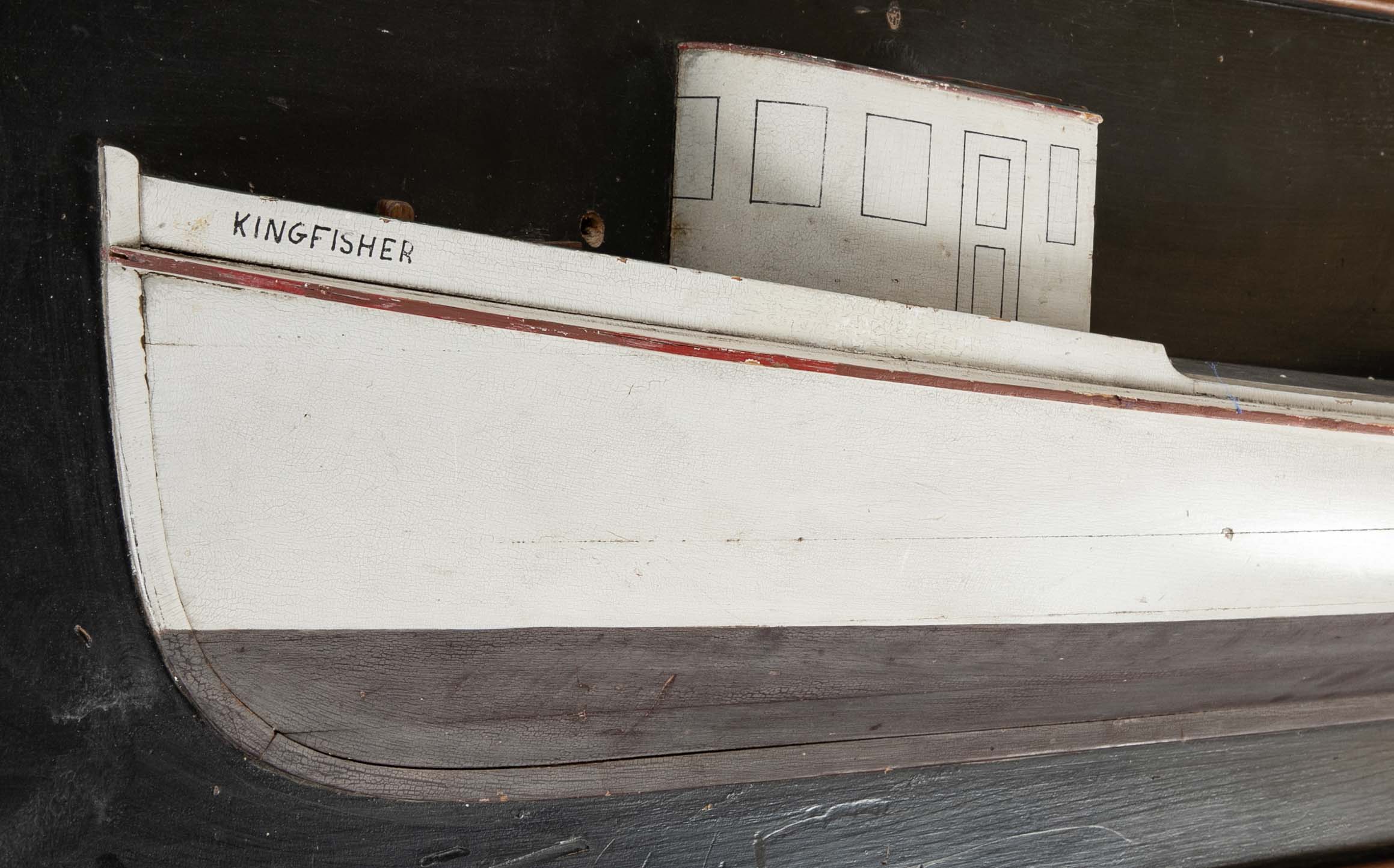 Early 20th Century Half Hull of the "Kingfisher" Fishing Trawler
