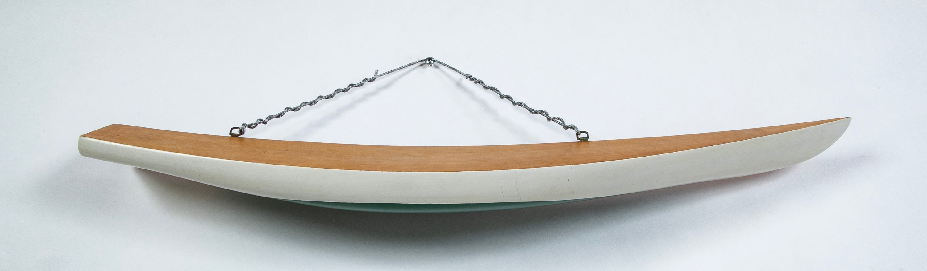 Half Hull Carved by Malcolm M. Crosby of an 1892 Yacht