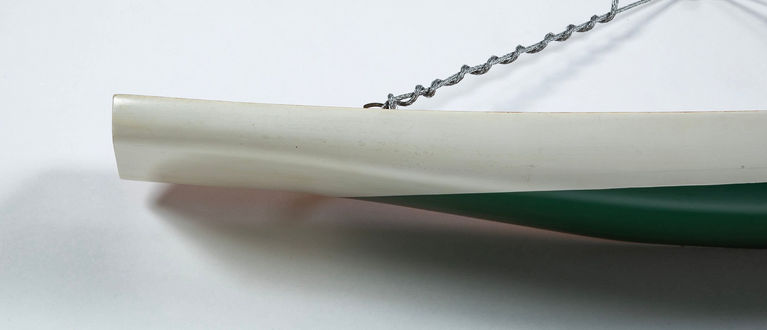 Half Hull Carved by Malcolm M. Crosby of an 1892 Yacht