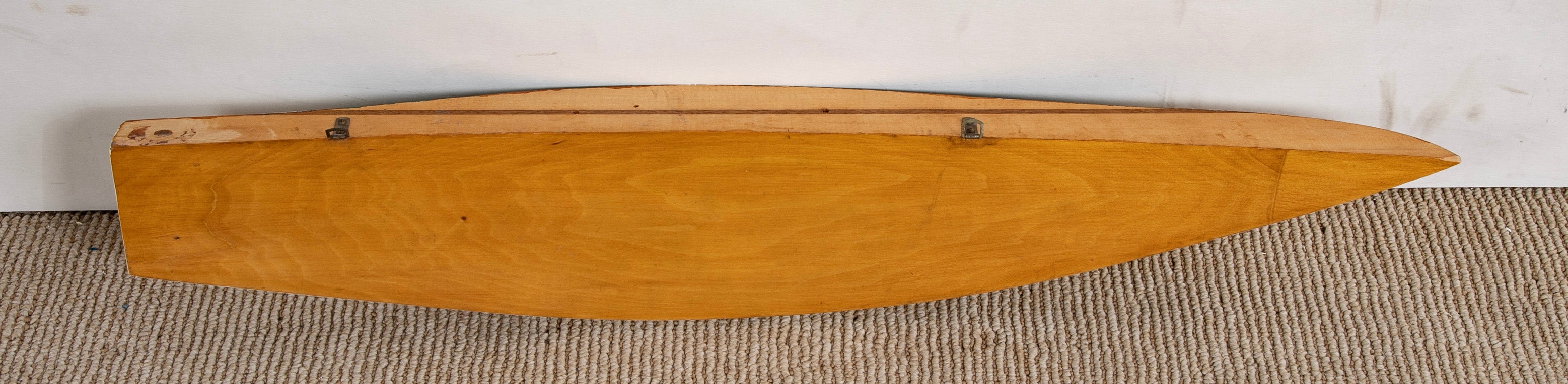 Half Hull Carved by Malcolm M. Crosby of an 1892 Yacht