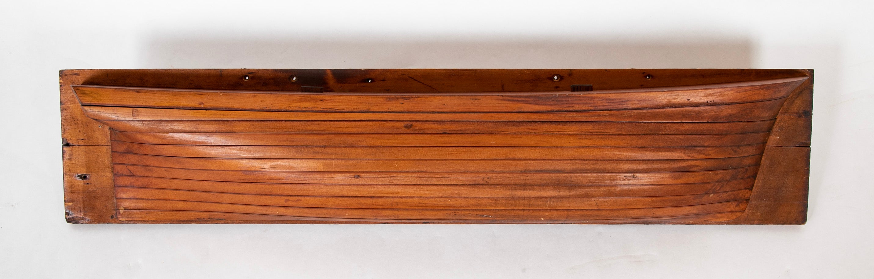 Shipyard Builder's Half Hull Model in Spruce From Waldoboro, Maine