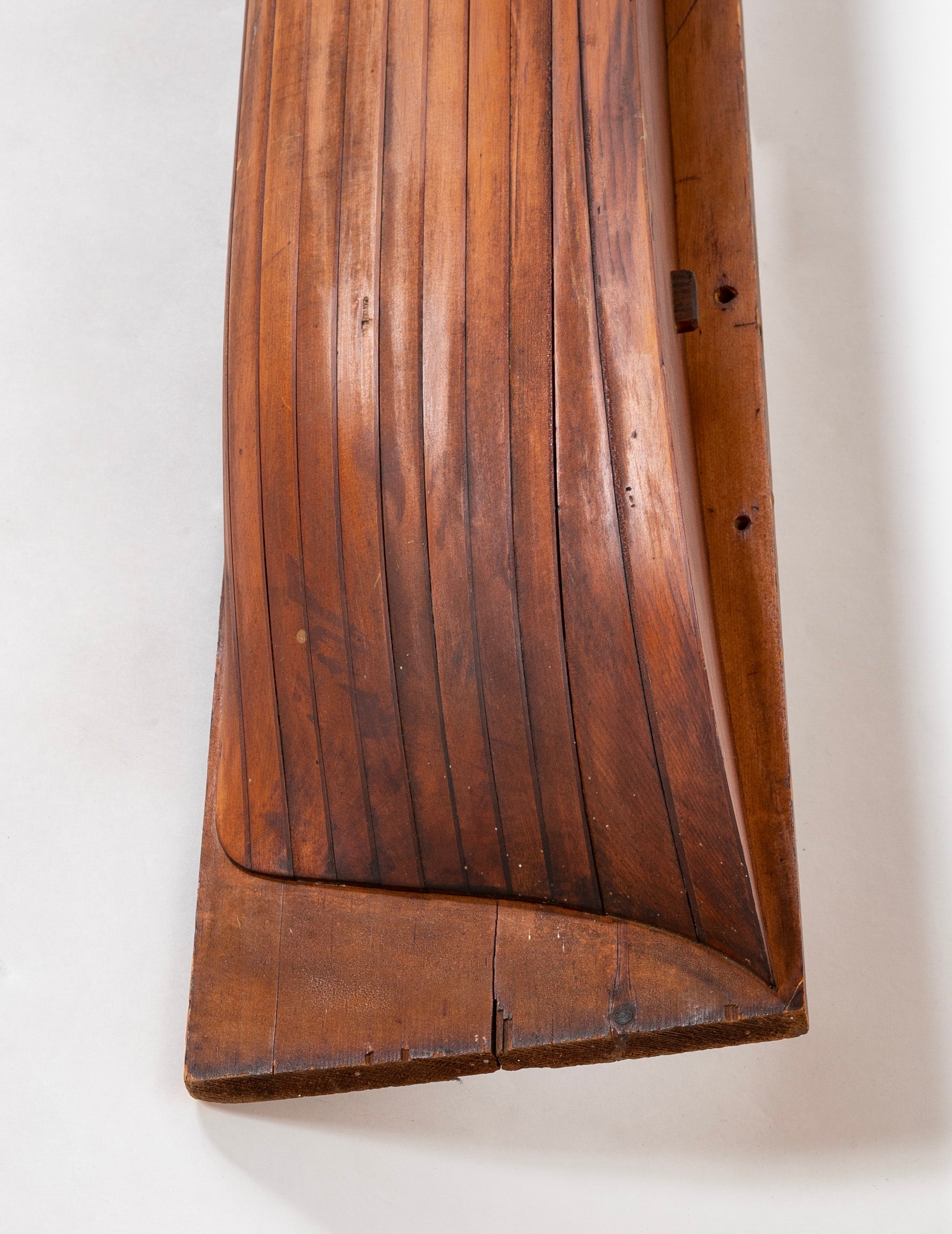 Shipyard Builder's Half Hull Model in Spruce From Waldoboro, Maine