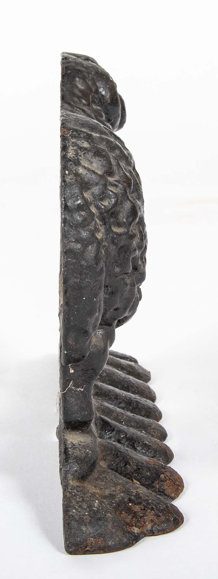Near Pair of 19th Century English Cast Iron Sheep Form Door Stops