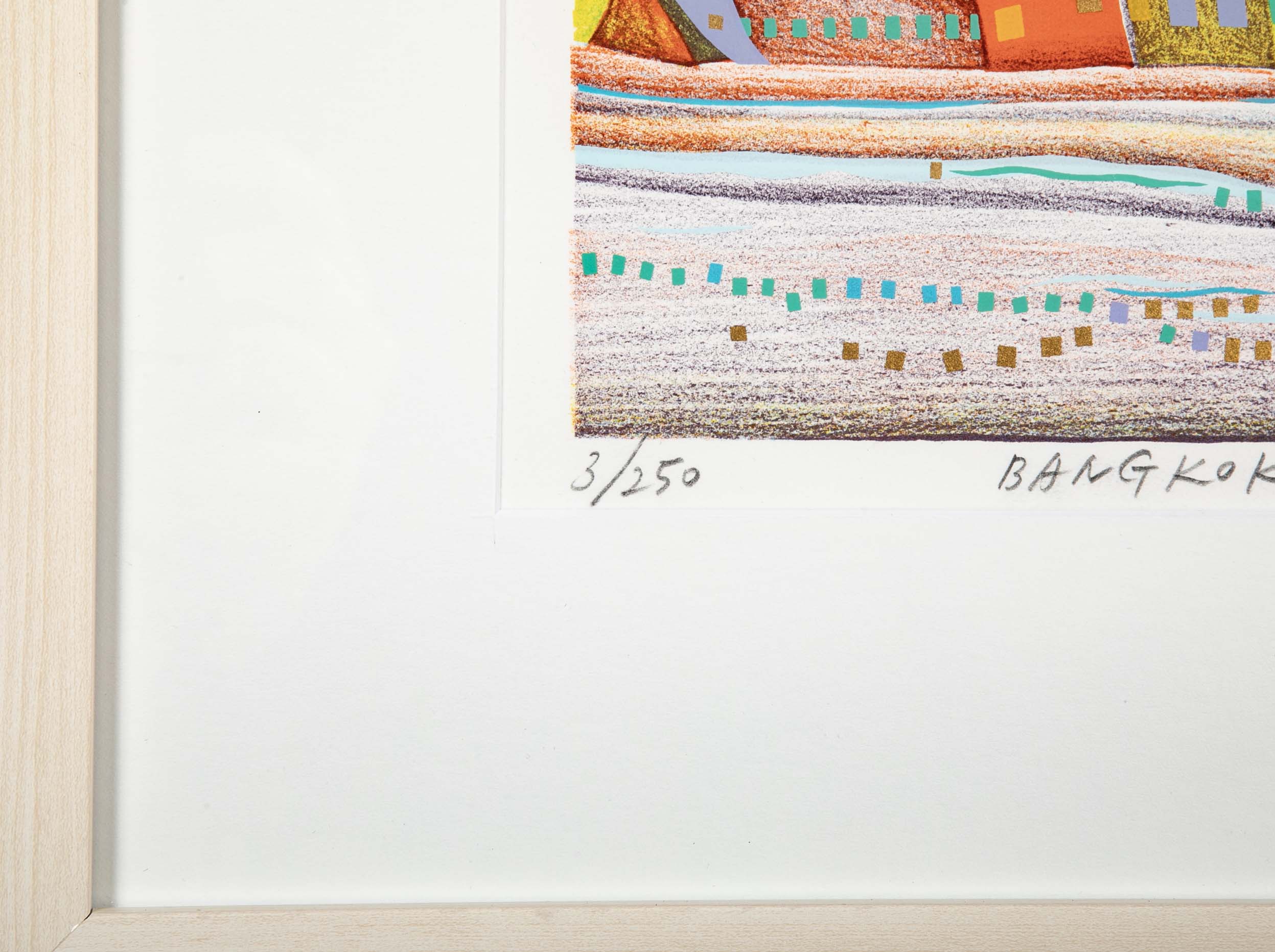 "Bangkok" Original Print by Japanese Artist Risaburo Kimura