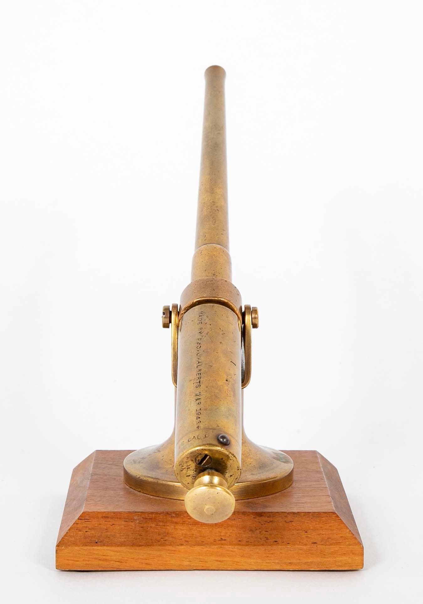 Bronze Model of World War II US Naval Ship's Gun