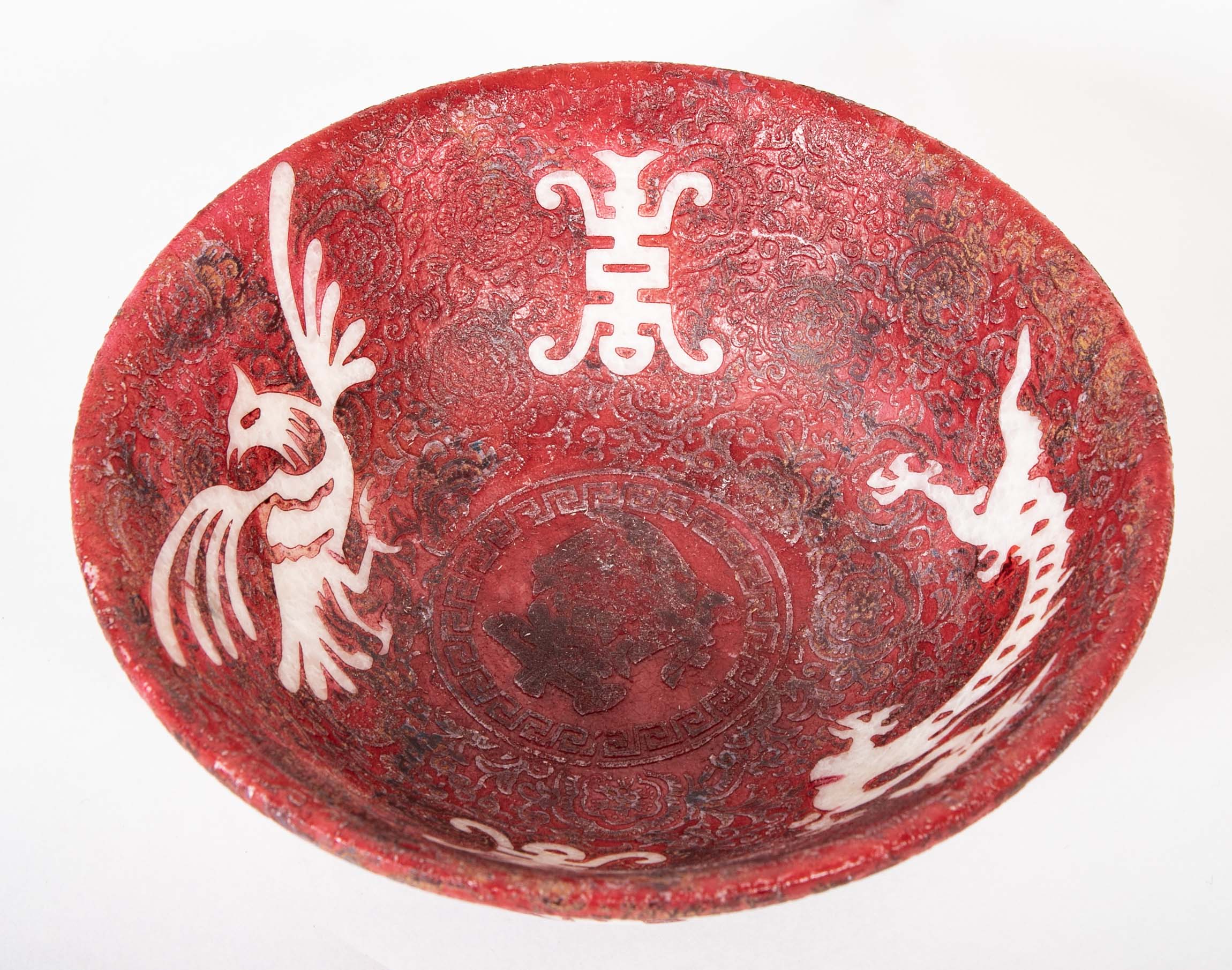 Ching Dynasty Carved Stone Bowl