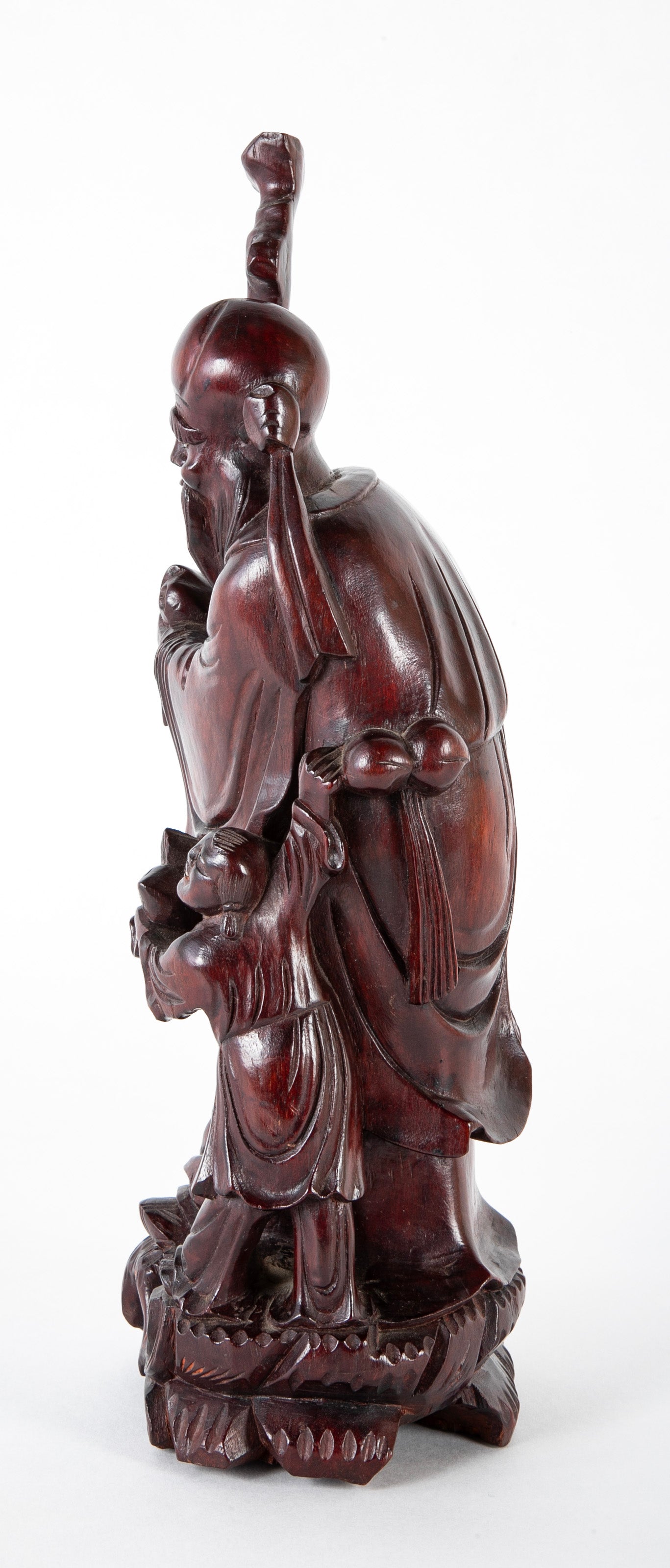 Chinese Wood Carving of Prosperity and Long Life