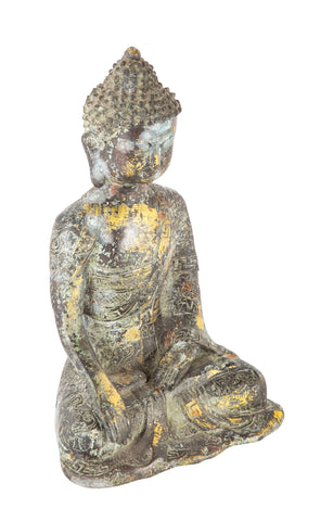 Early 20th Century Copper Chinese Sitting Buddha