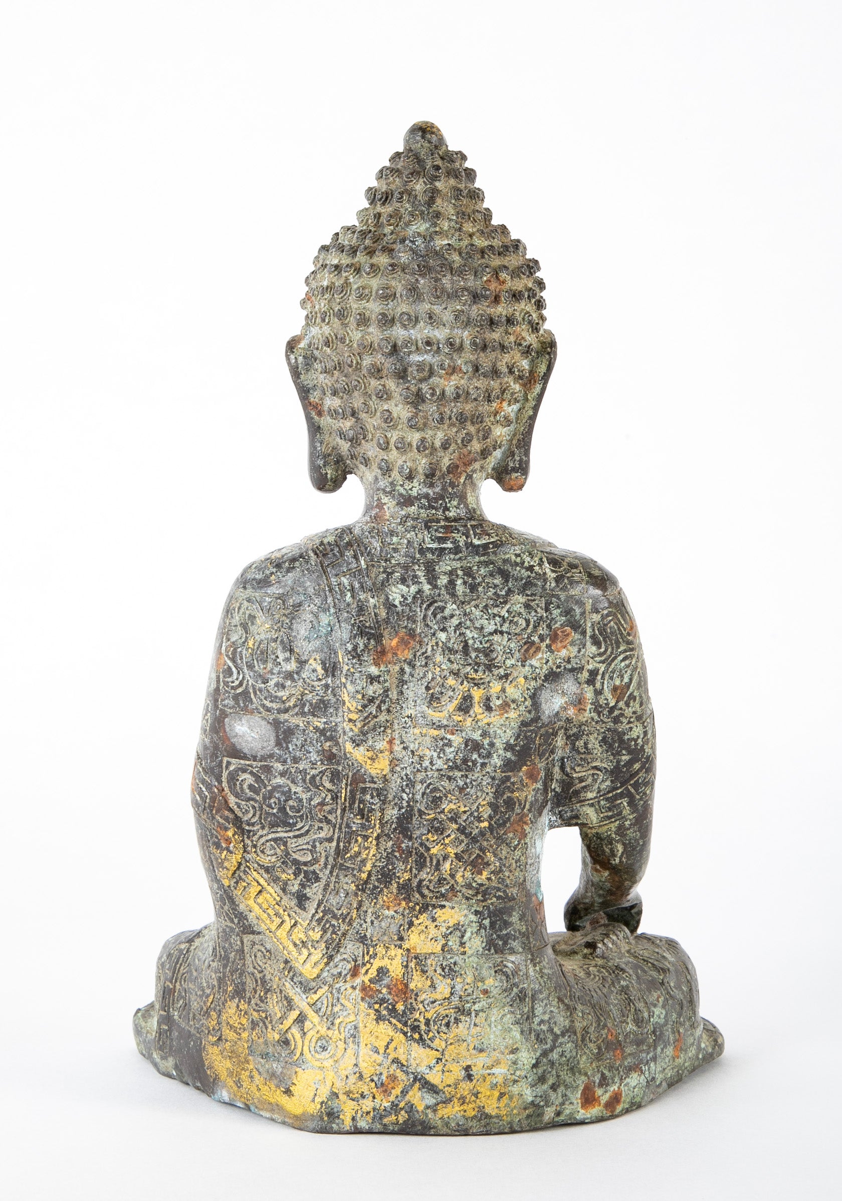 Early 20th Century Copper Chinese Sitting Buddha