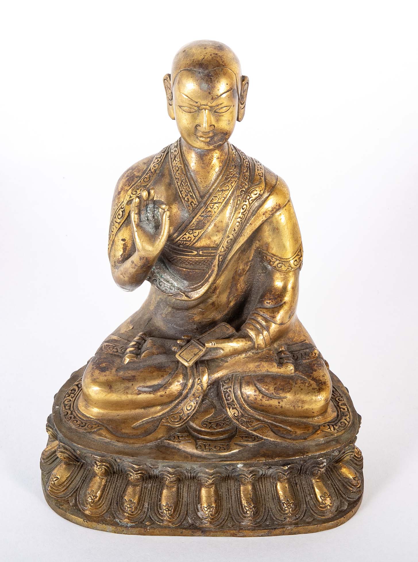 Chinese Bronze Sitting Buddha