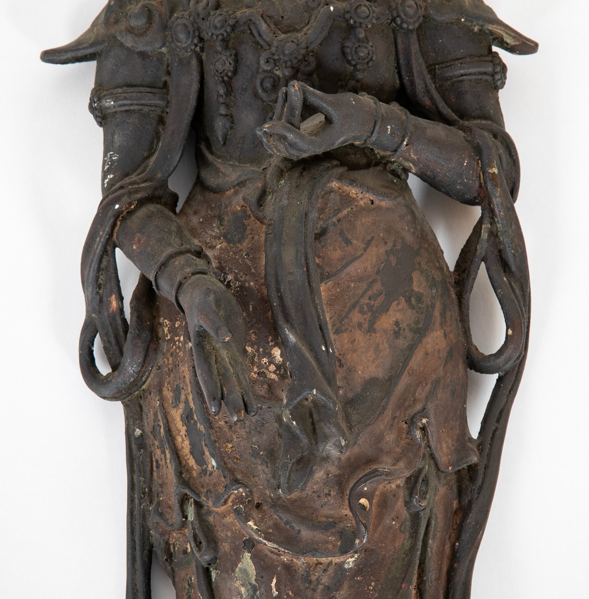 Cast Iron Temple Buddha