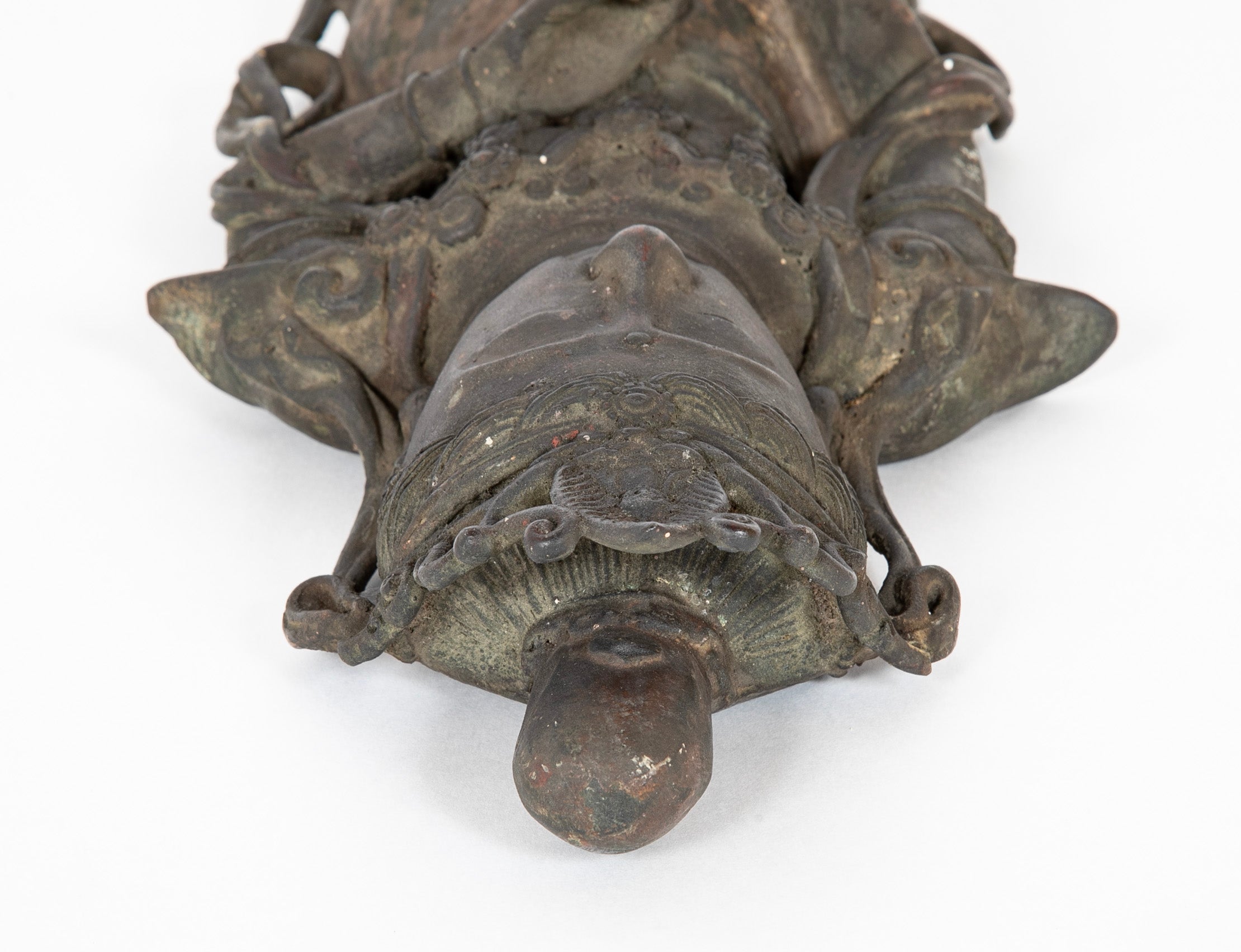 Cast Iron Temple Buddha