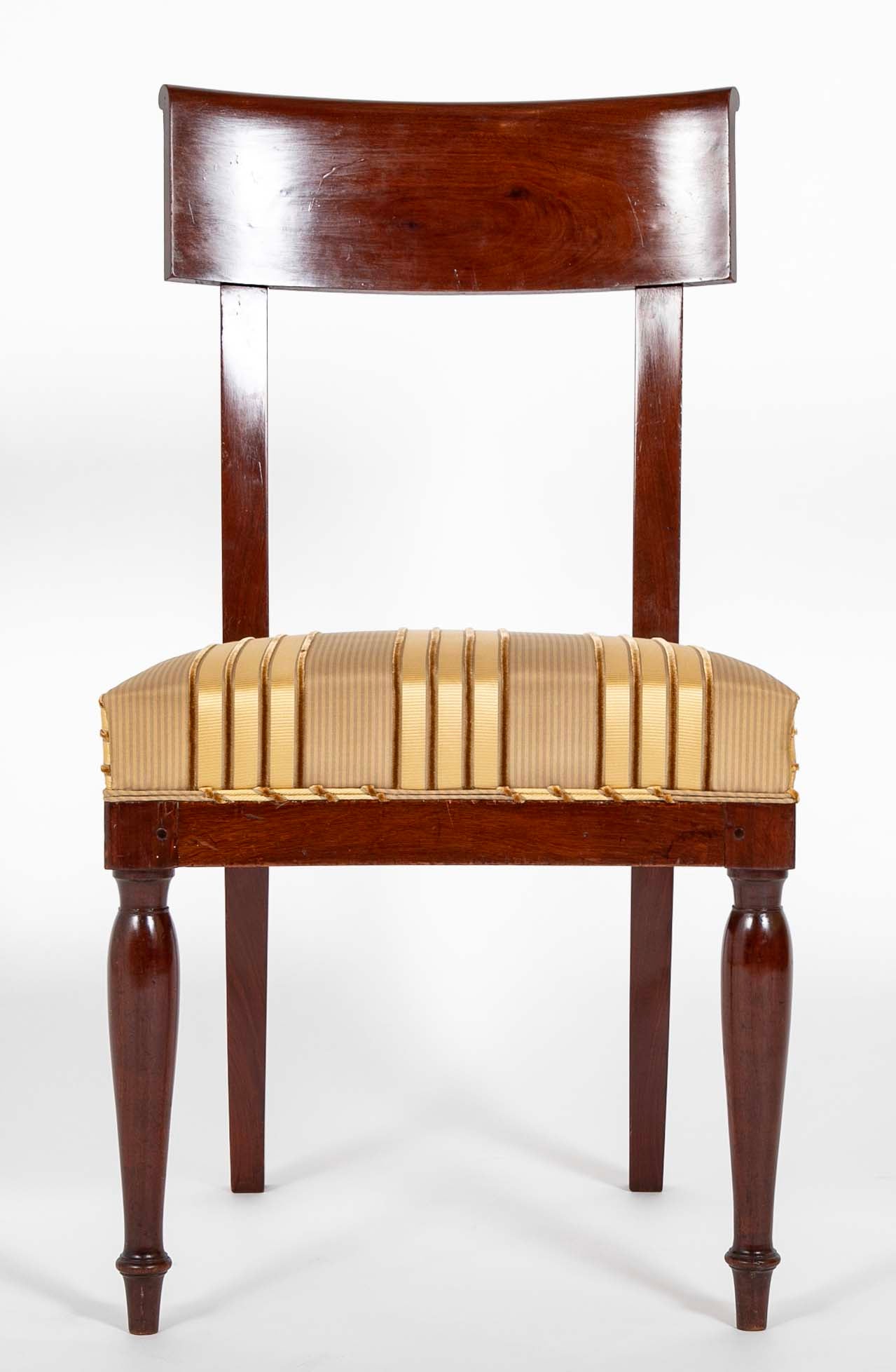 A Rare Set of 12 Restauration / Empire Dining Chairs of Classic Design