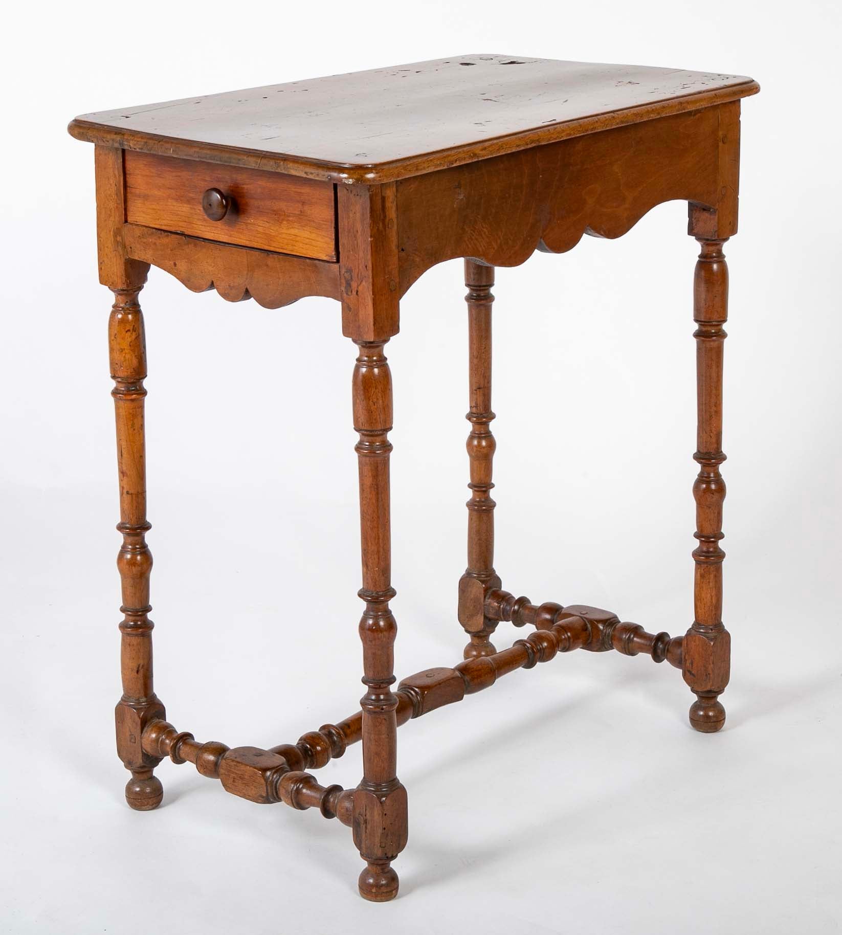 Louis XIII Period Walnut Side Table