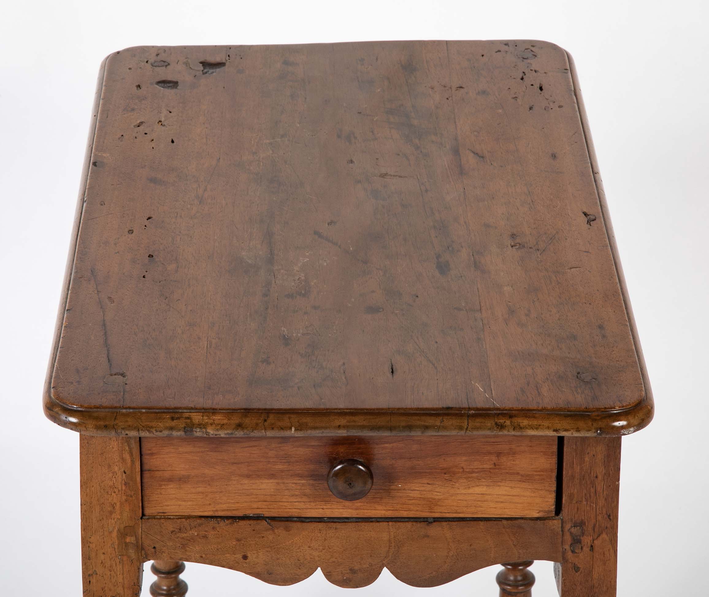 Louis XIII Period Walnut Side Table